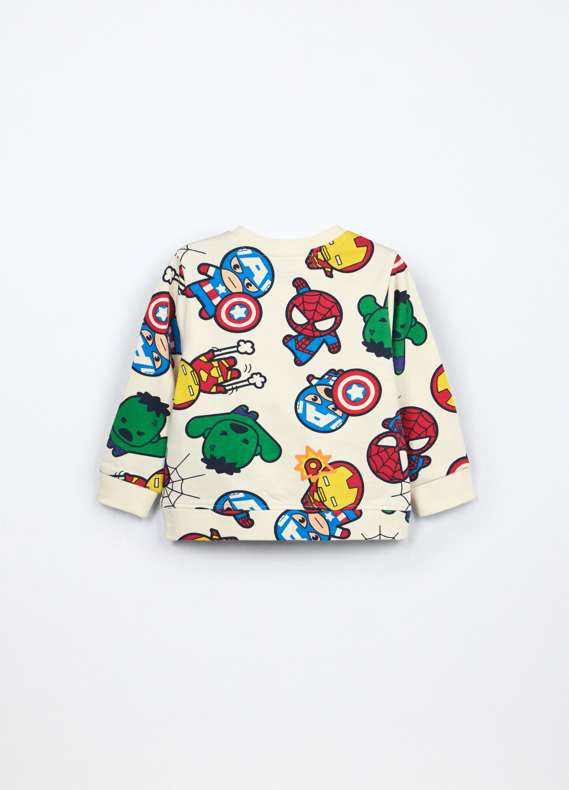 Felpa in french terry di puro cotone neonato_1