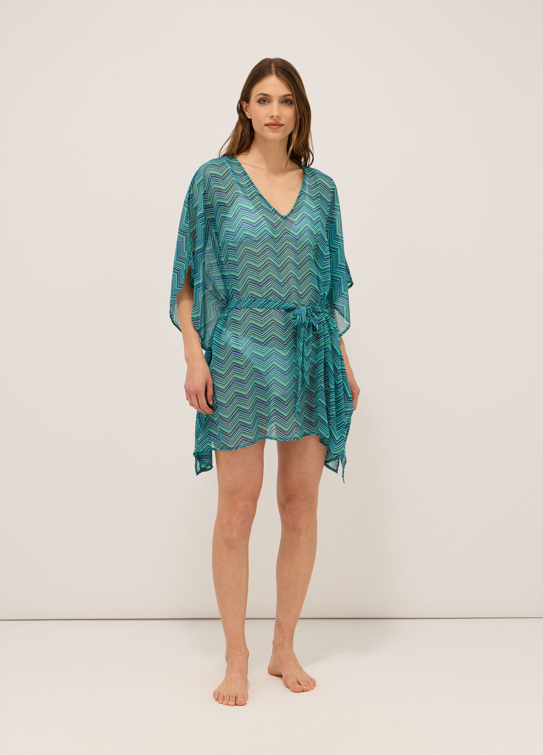 Copricostume in chiffon donna_0