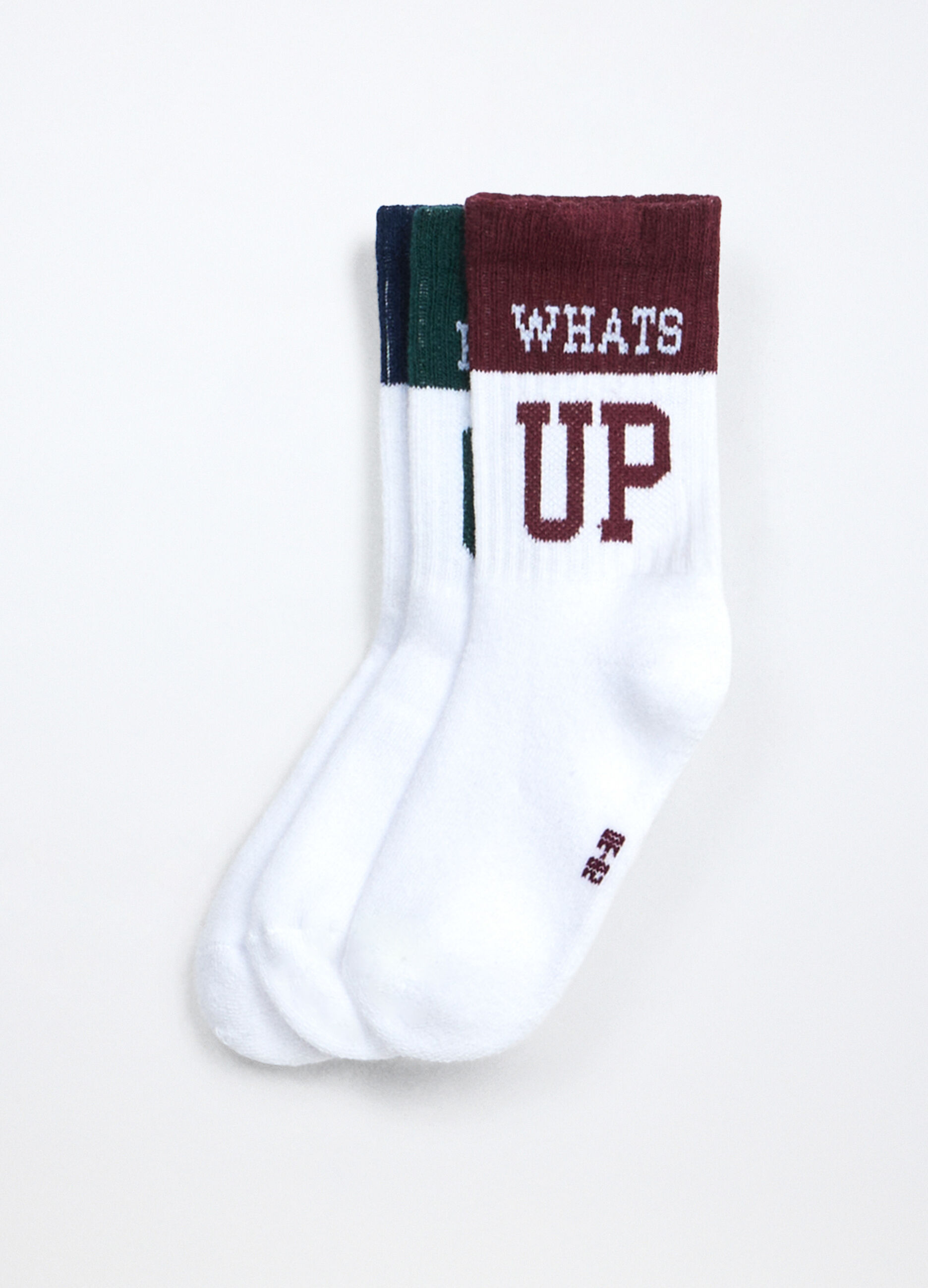 Pack 3 calze alla caviglia in spugna di cotone bambino_0