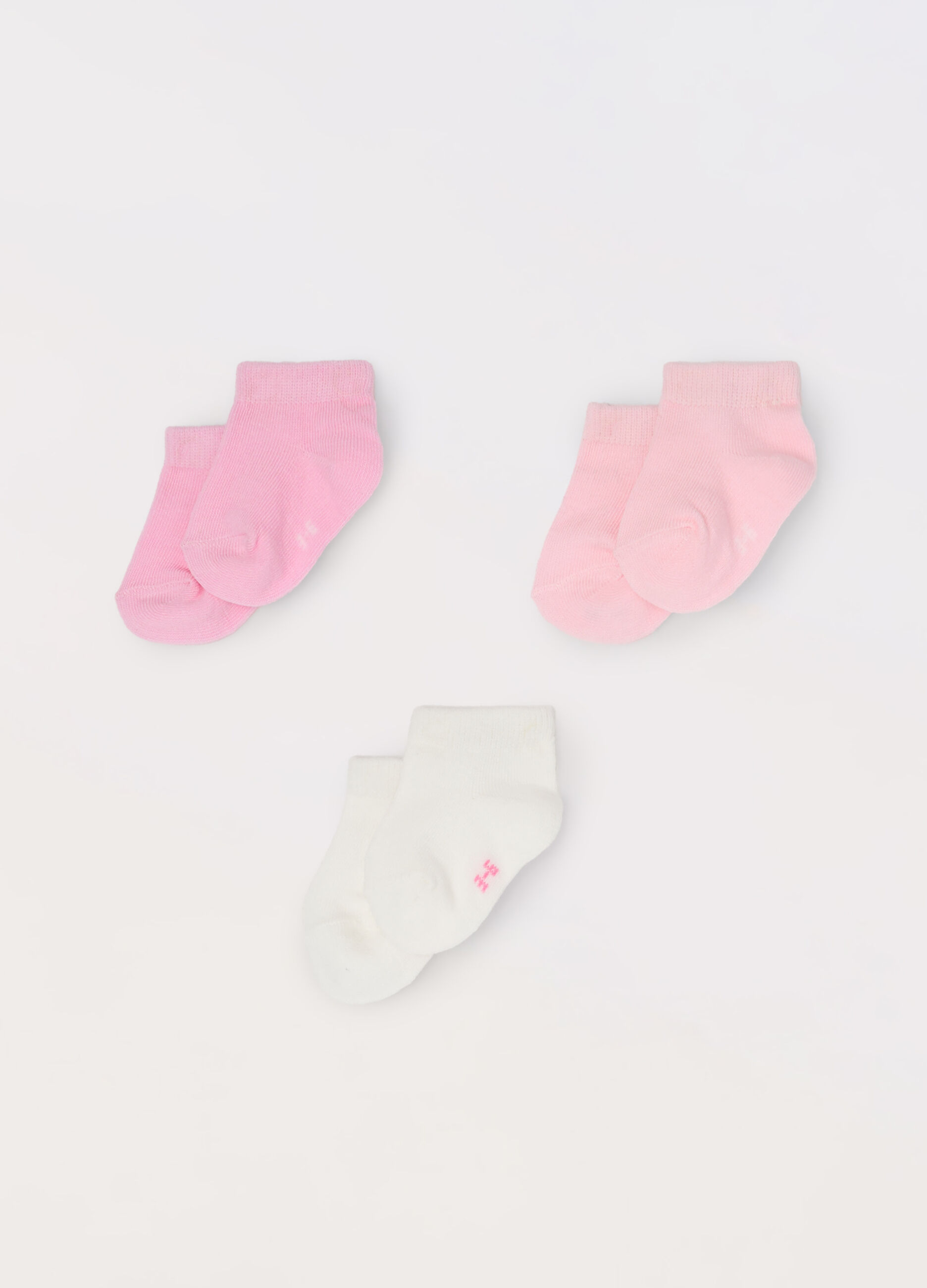 Pack 3 calzini corti misto cotone neonata_0