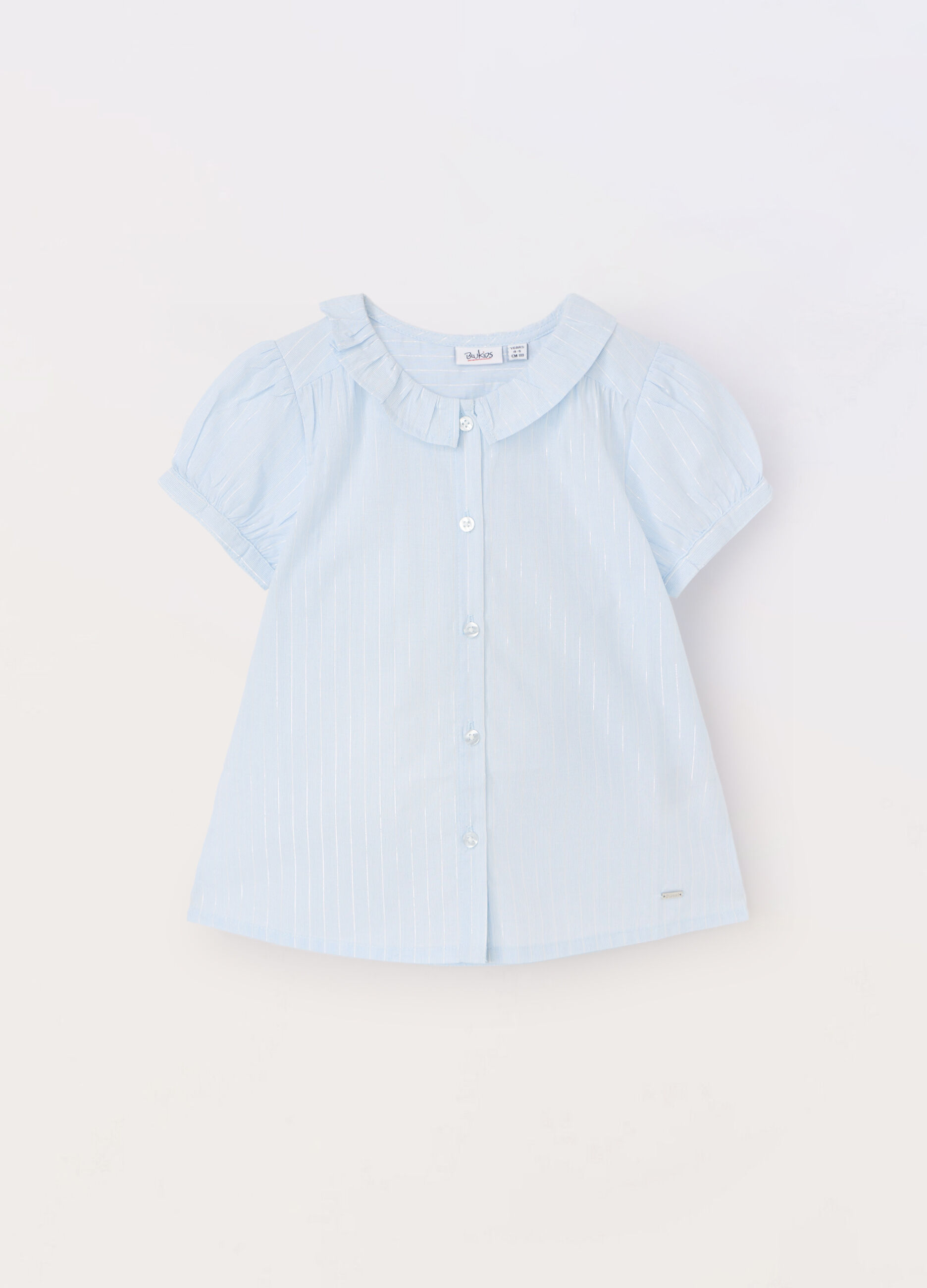 Camicia in popeline di cotone bambina_0