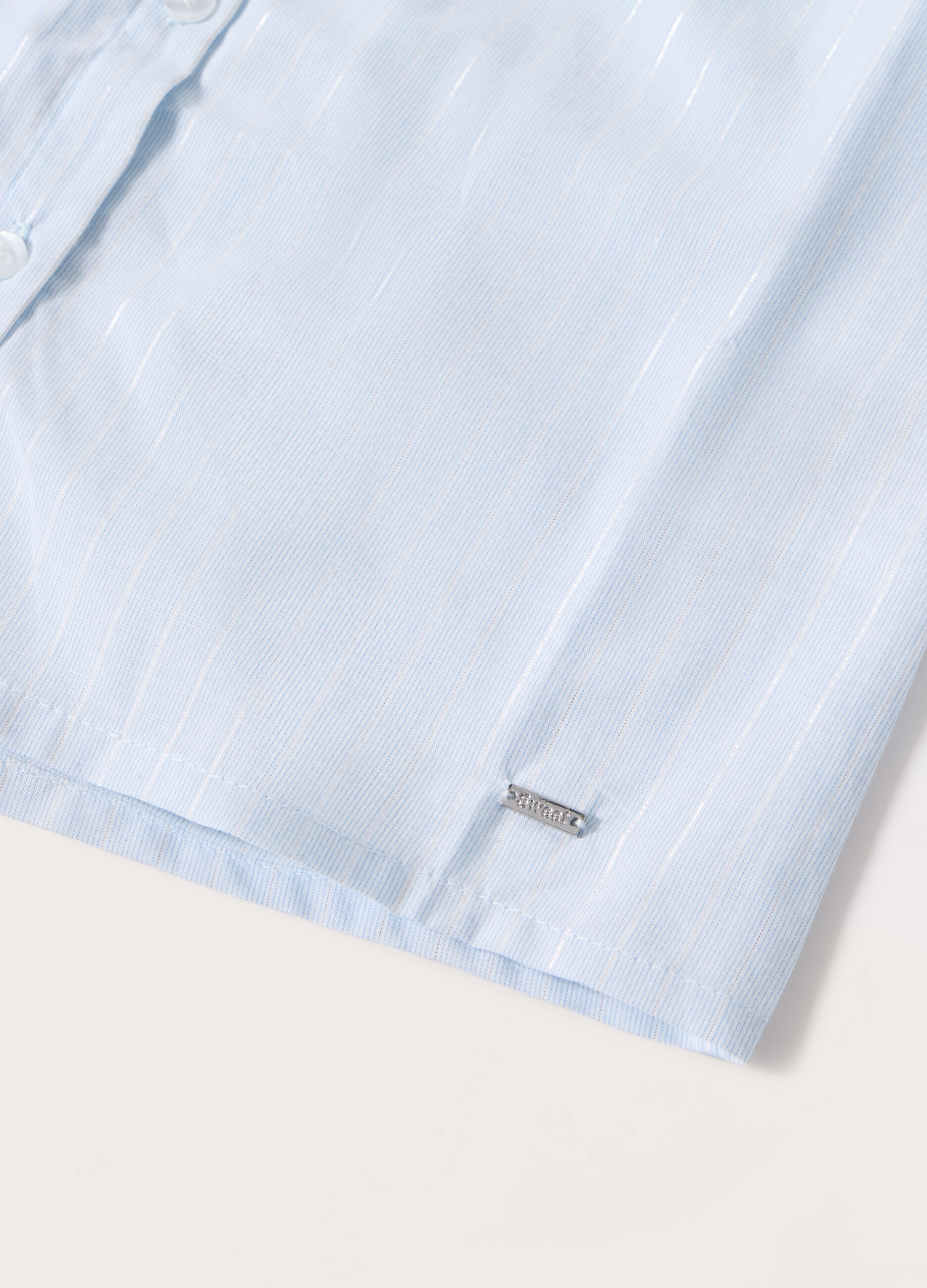 Camicia in popeline di cotone bambina_1