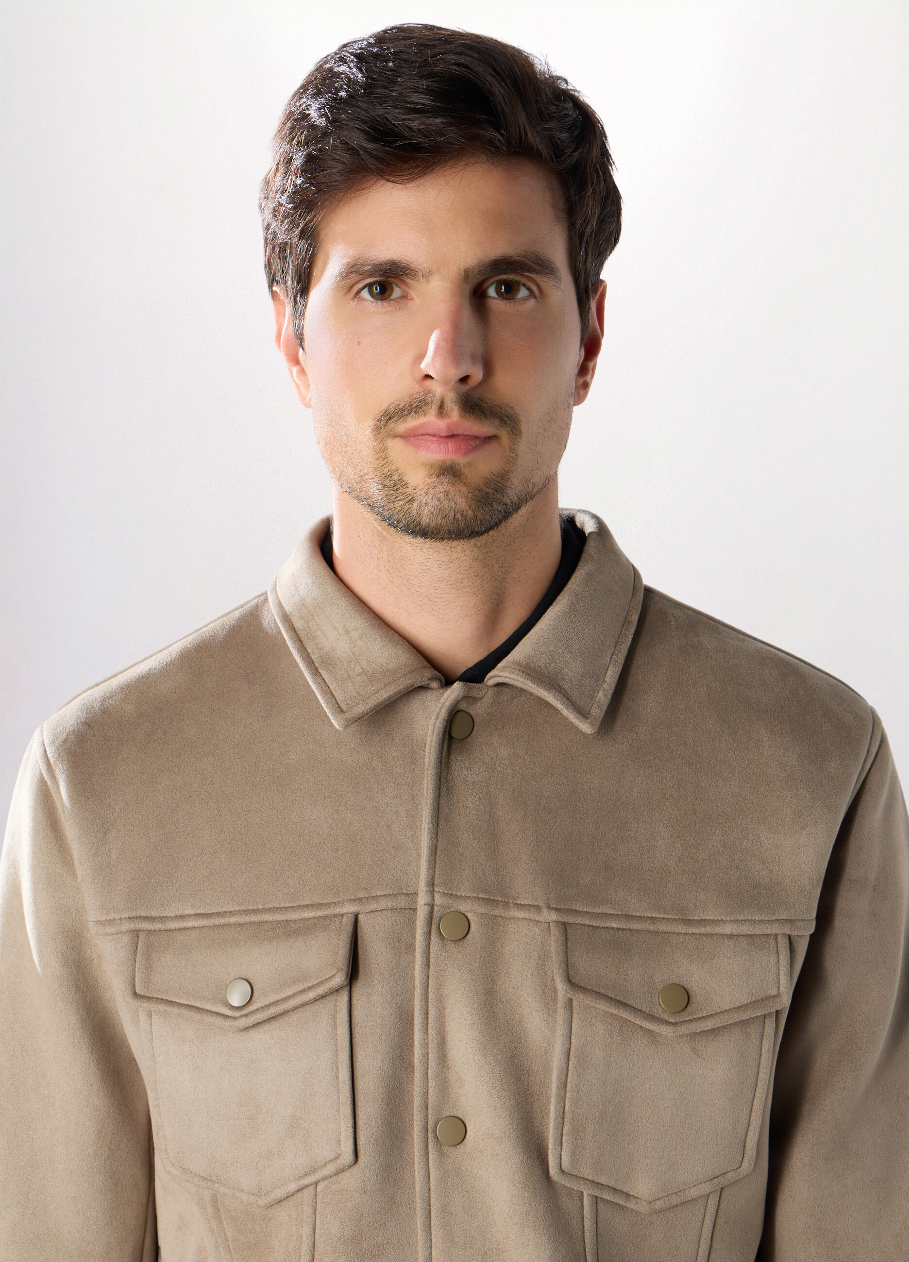 Giacca in ECOpelle scamosciata uomo_2