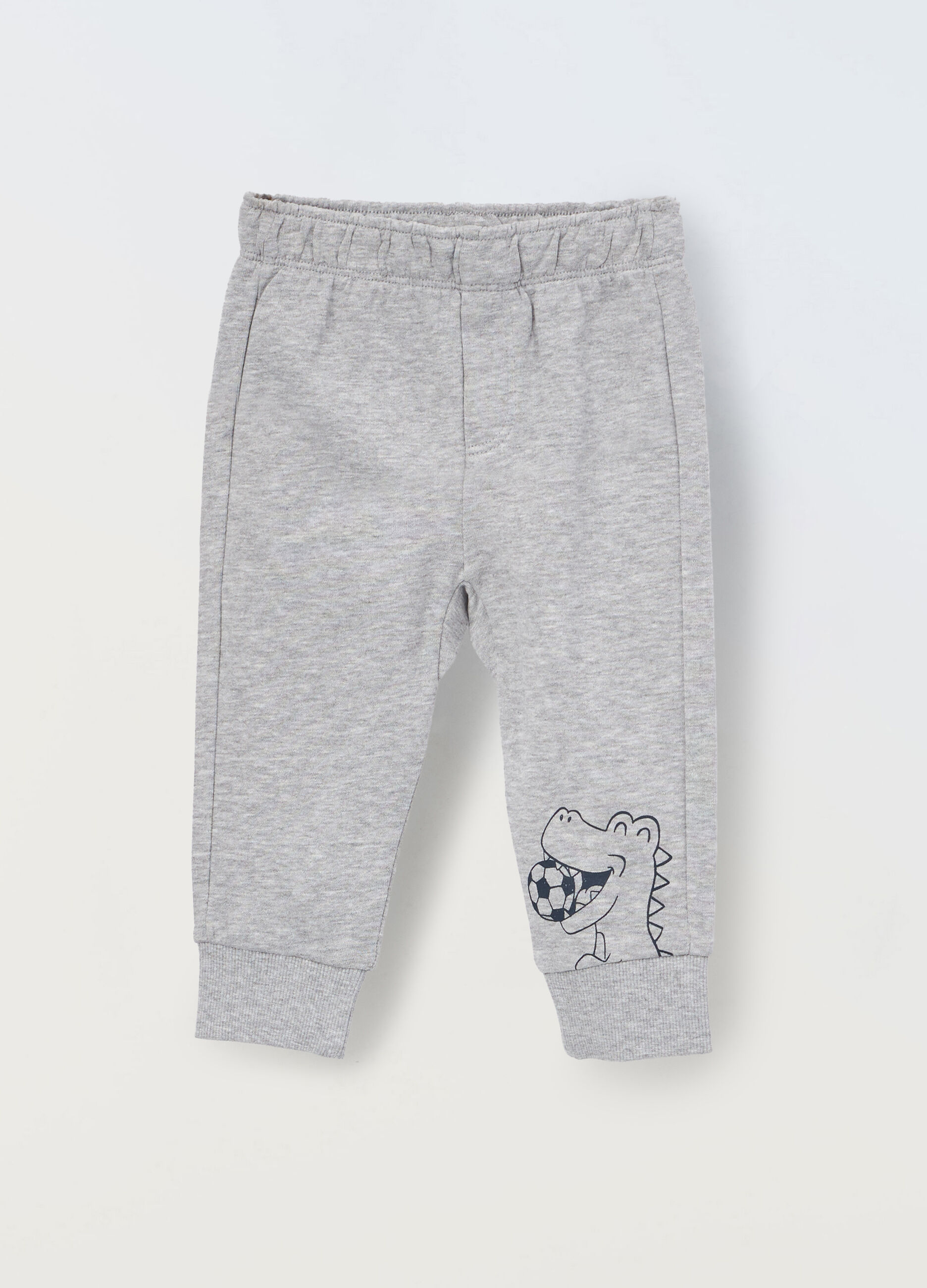 Joggers in french terry di puro cotone neonato_0