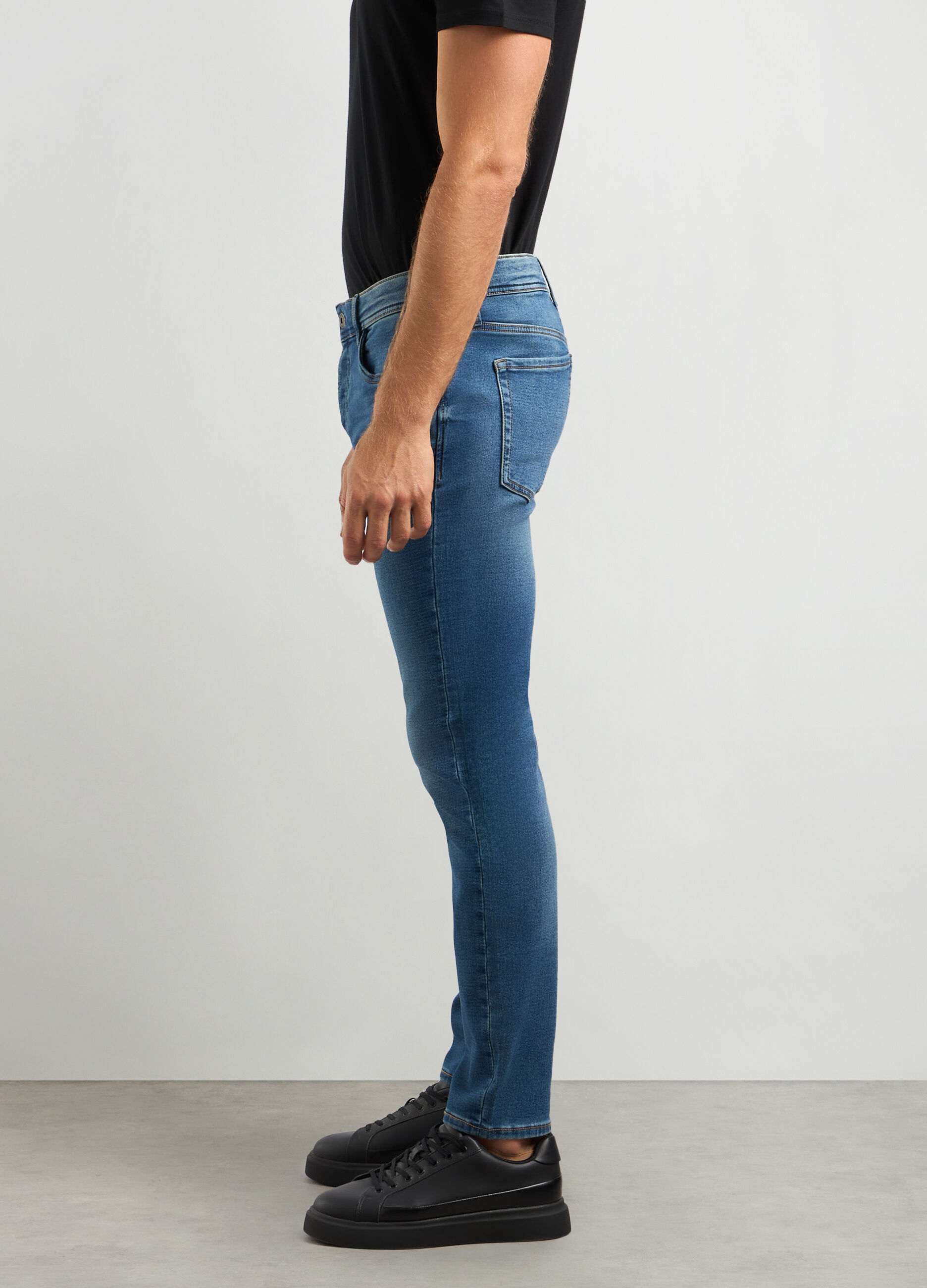 Jeans skinny fit in cotone stretch uomo_2