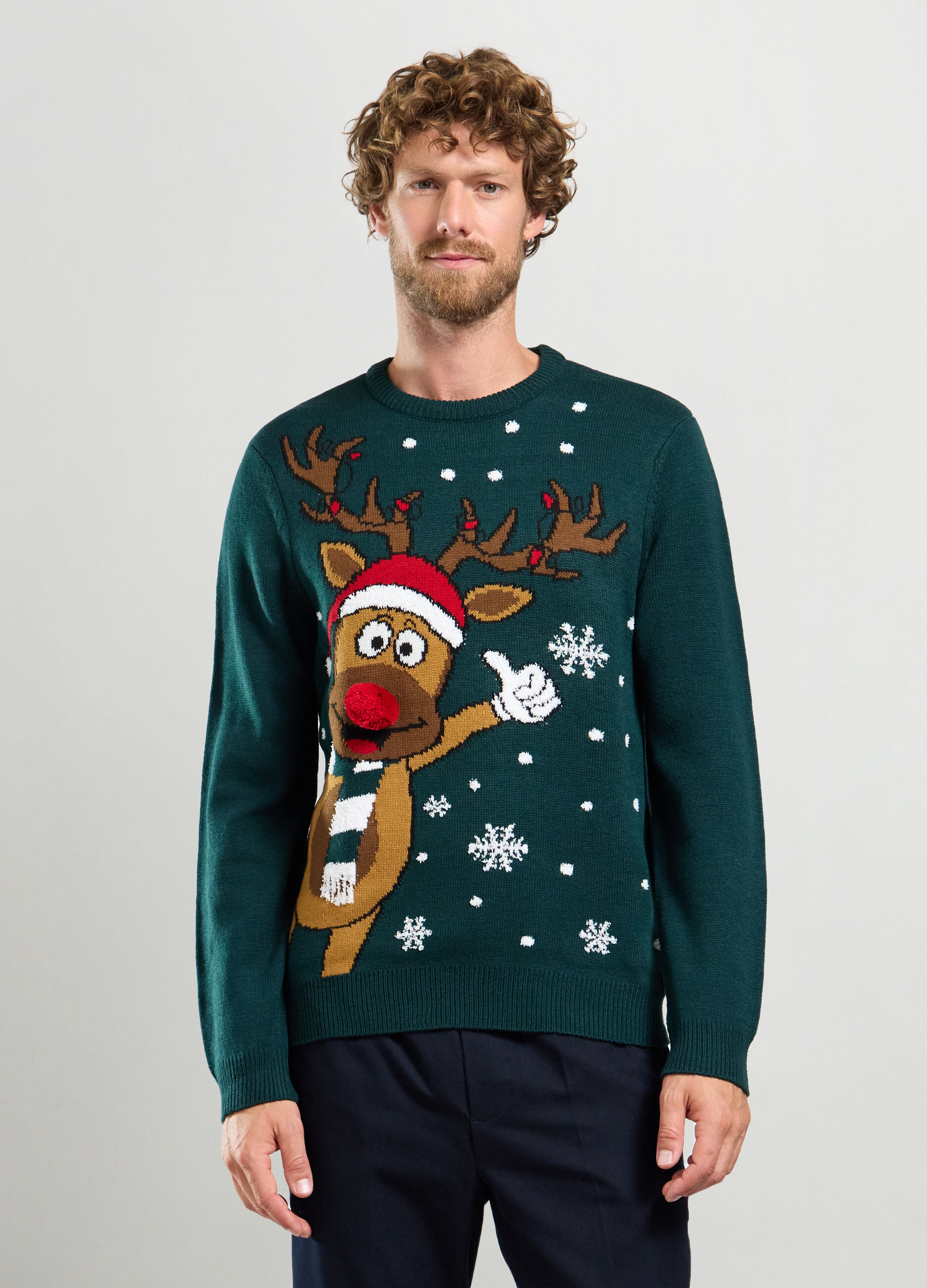 Maglione natalizio girocollo uomo_0