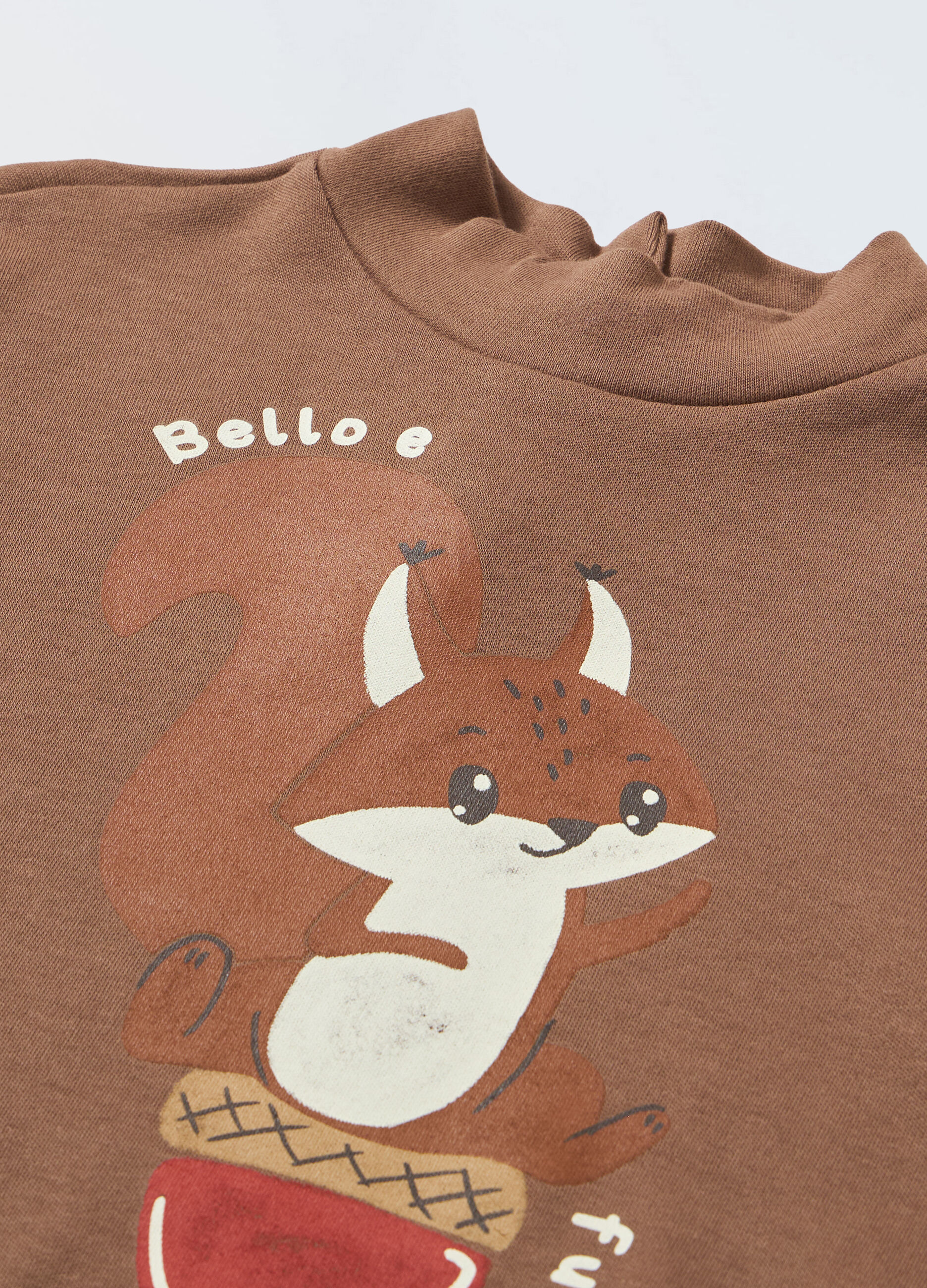 T-shirt a collo alto e maniche lunghe neonato_1