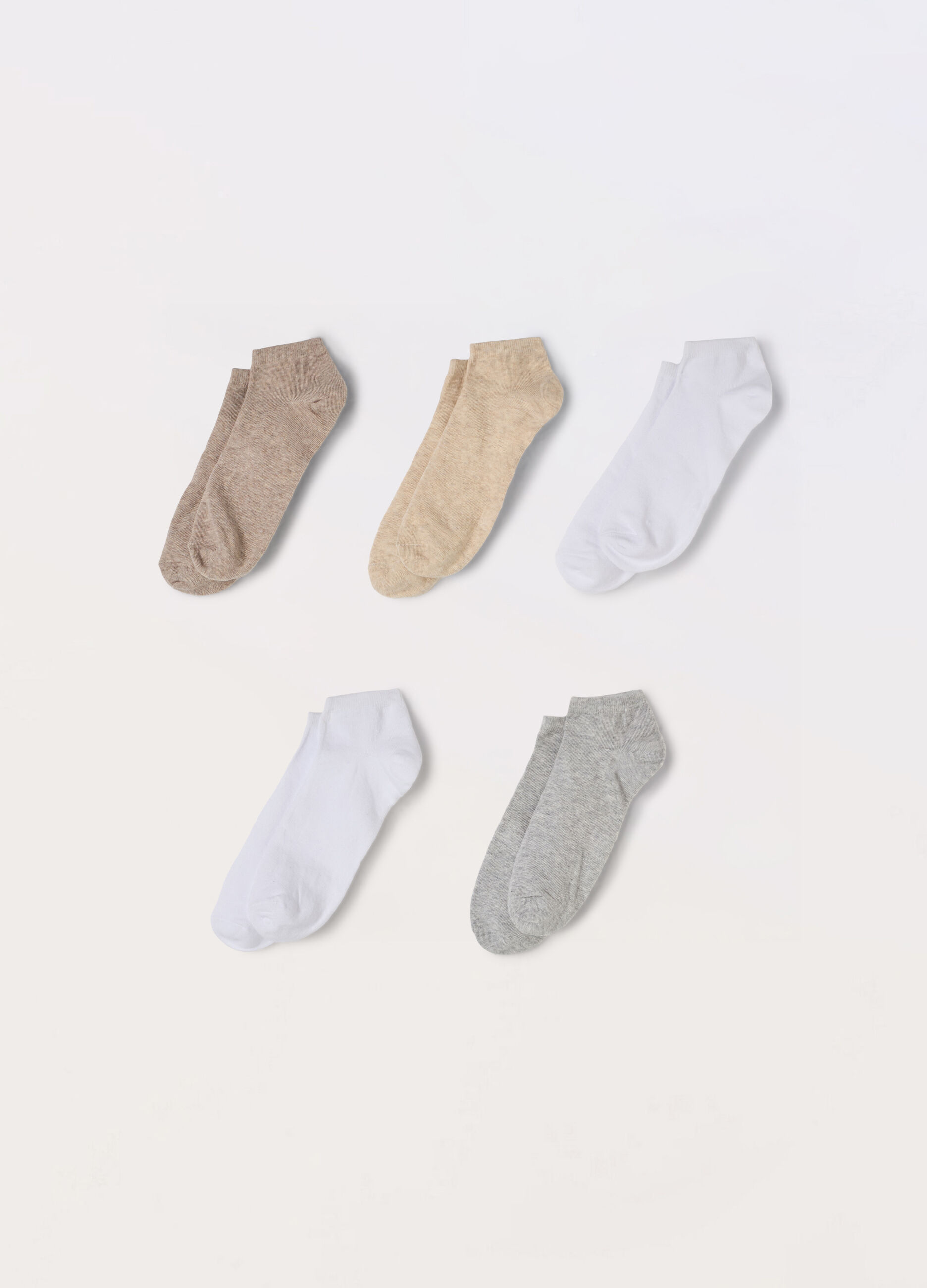 Pack 5 calze corte misto cotone donna_0
