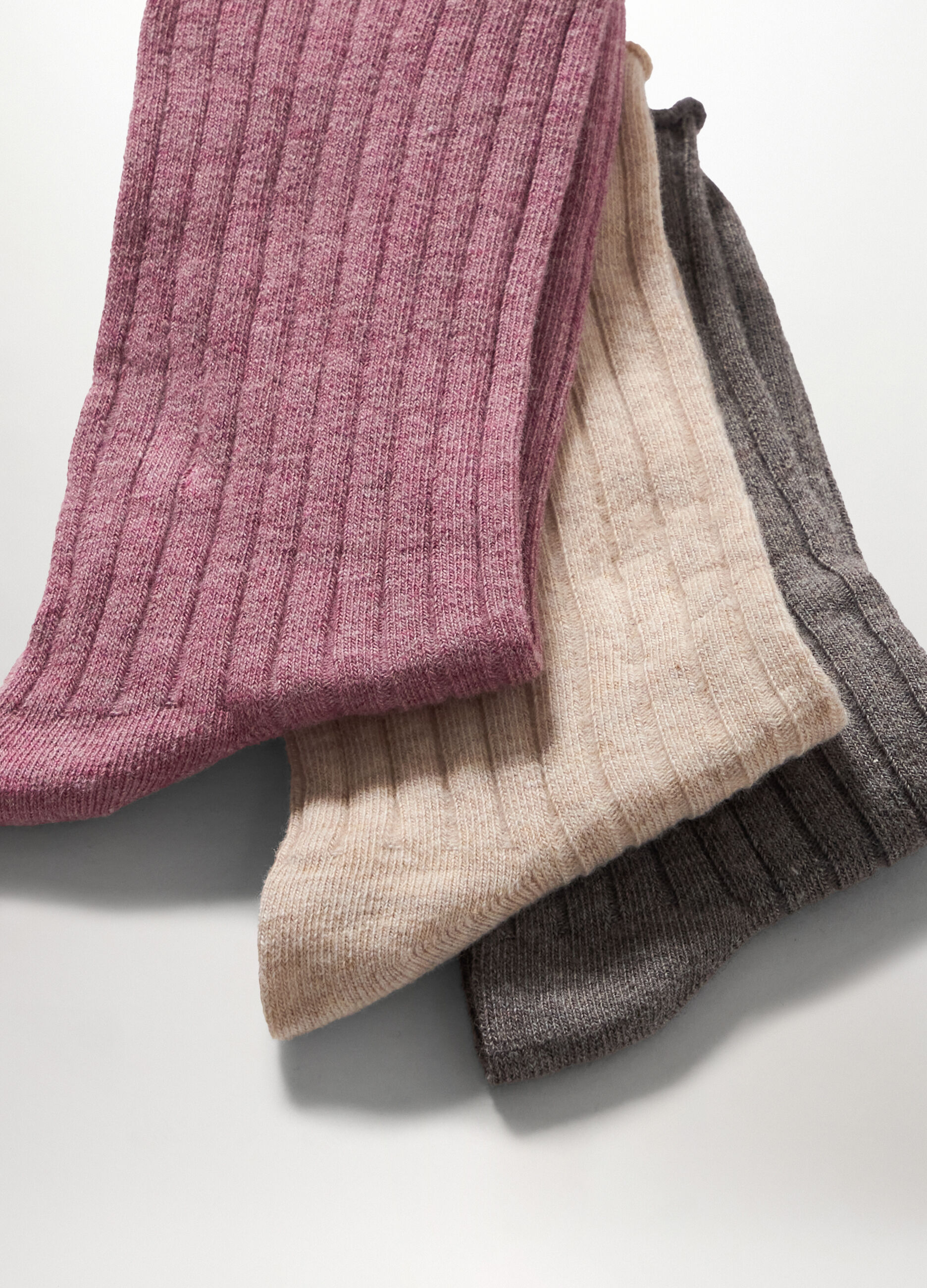 Pack 3 calze alla caviglia in costina donna_1