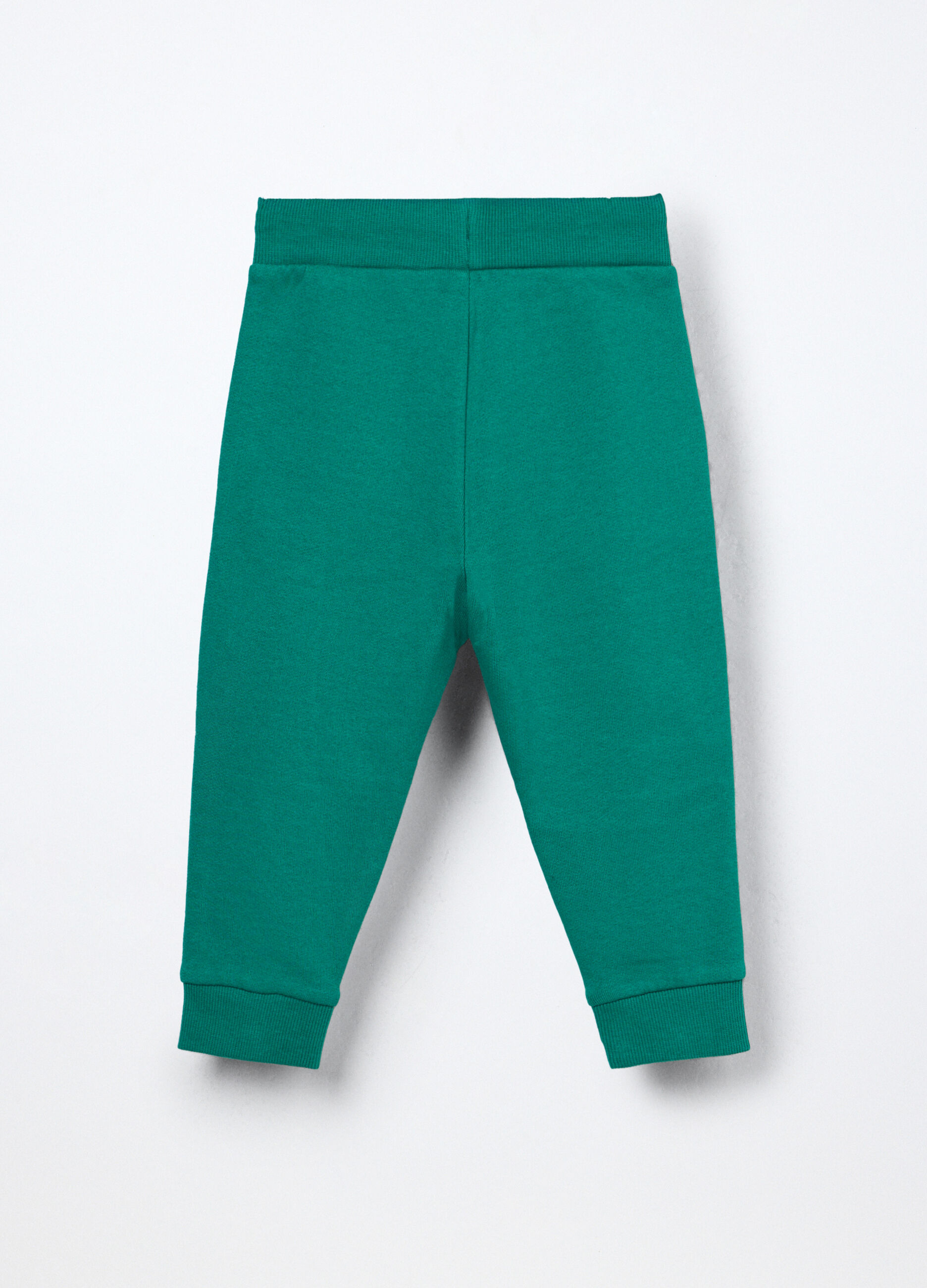Jogger in french terry di puro cotone neonato_1