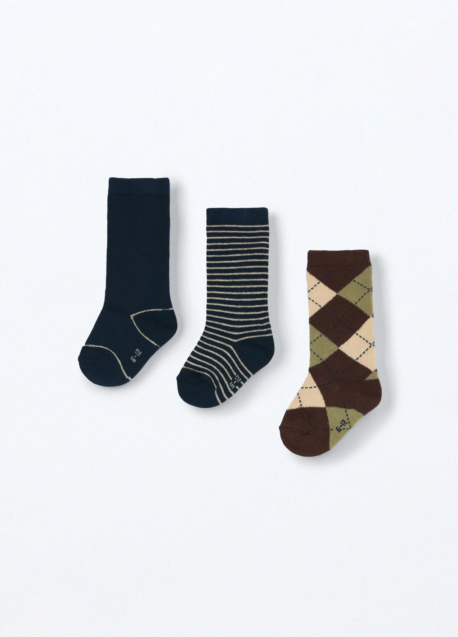 Pack 3 calze in misto cotone neonato_1