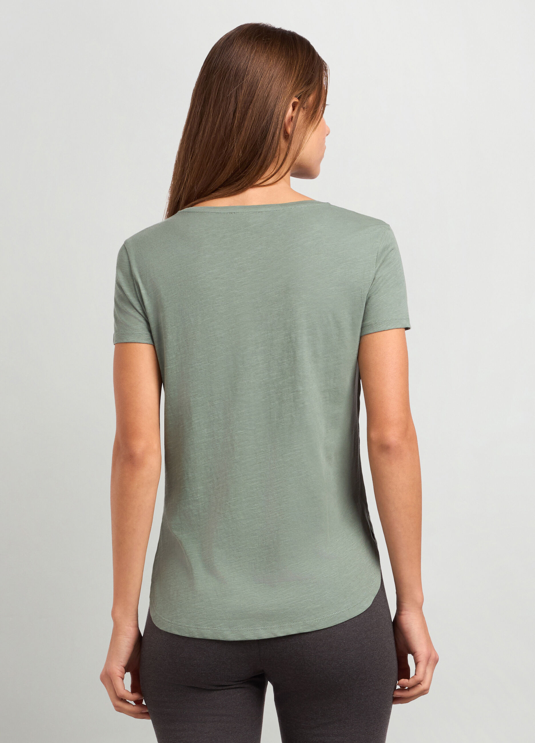 T-shirt in puro cotone donna_1