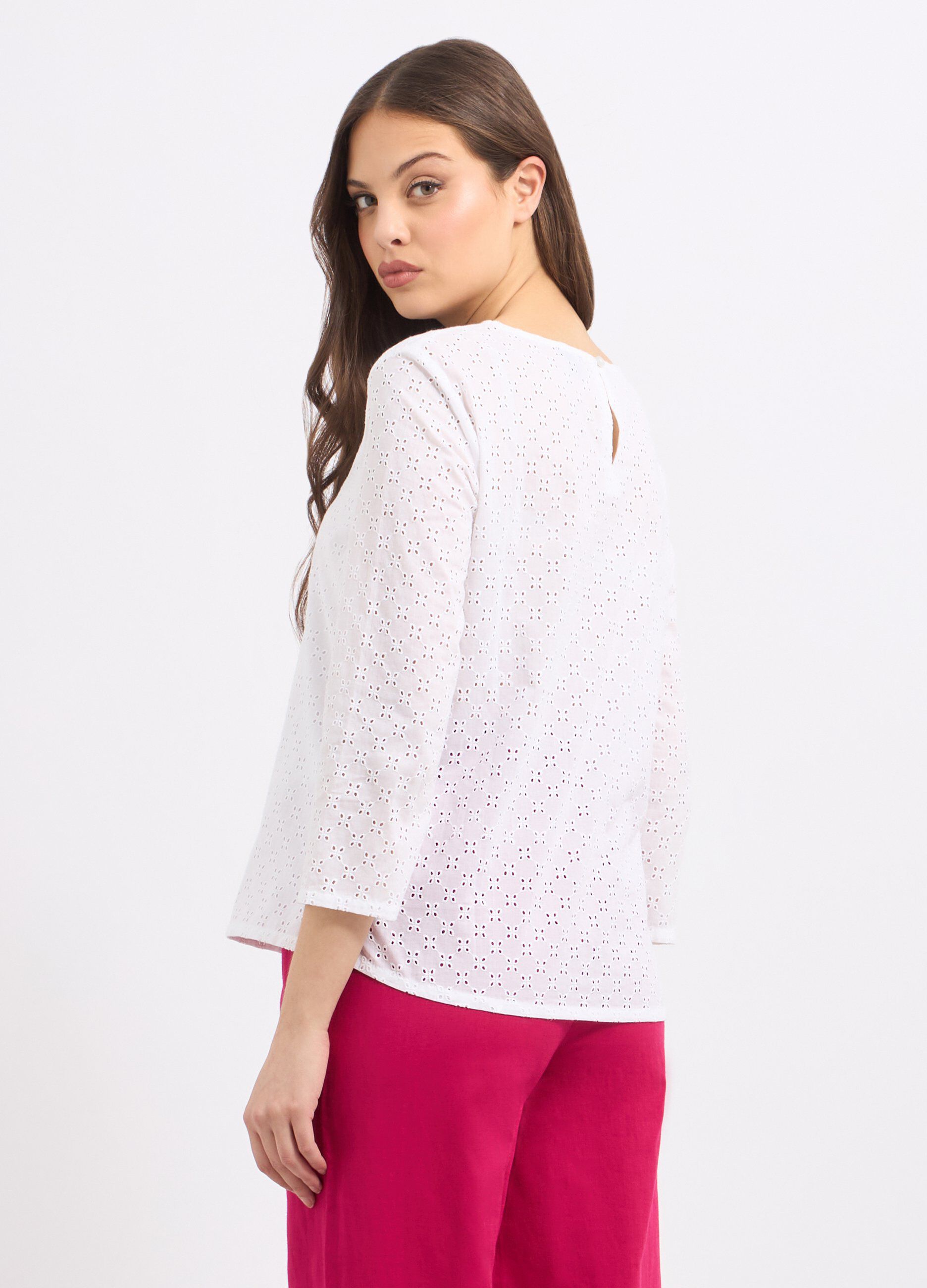 Blusa con ricamo donna_1