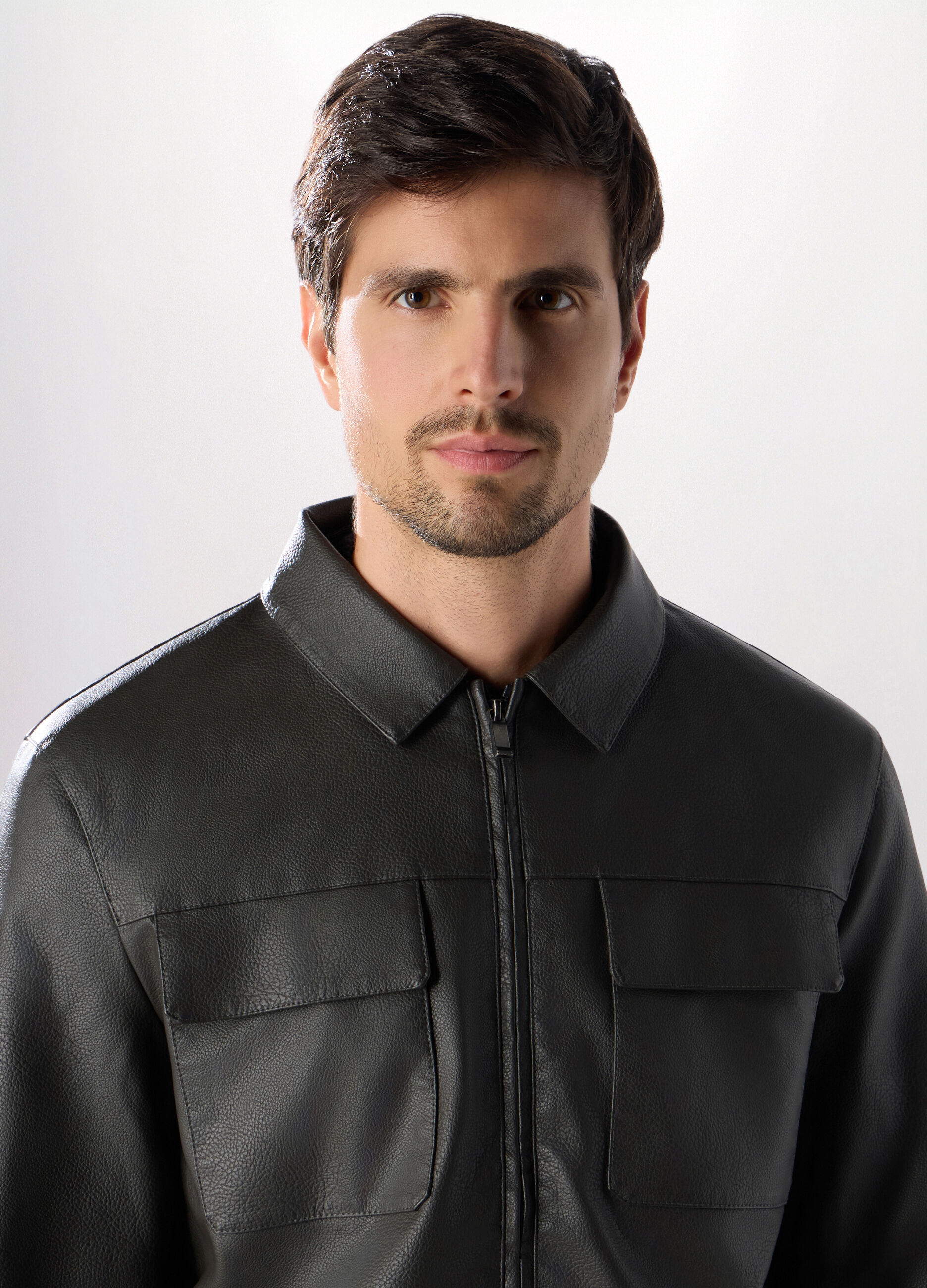 Giacca a camicia in ECOpelle uomo_2