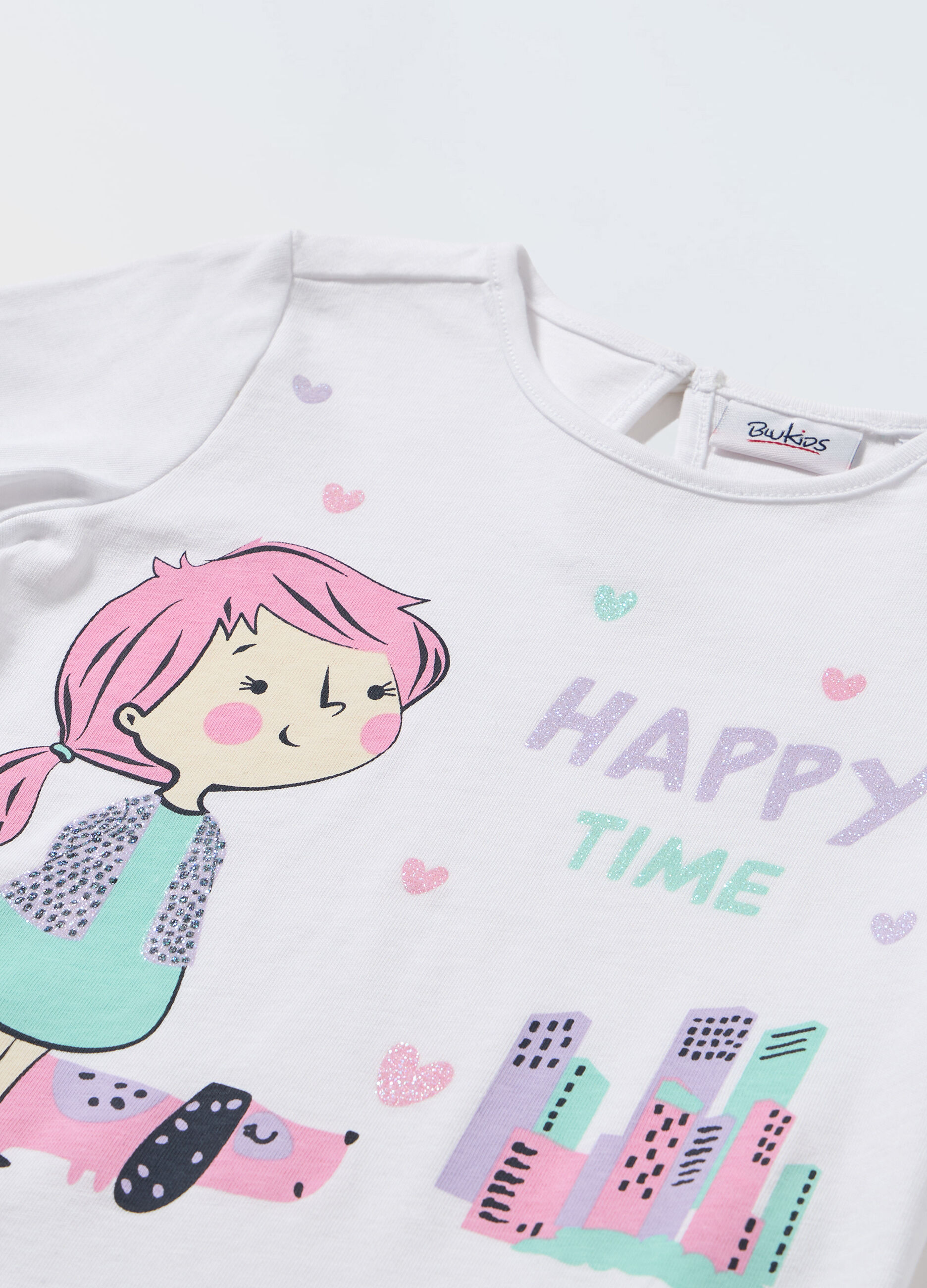 T-shirt in puro cotone neonata_1