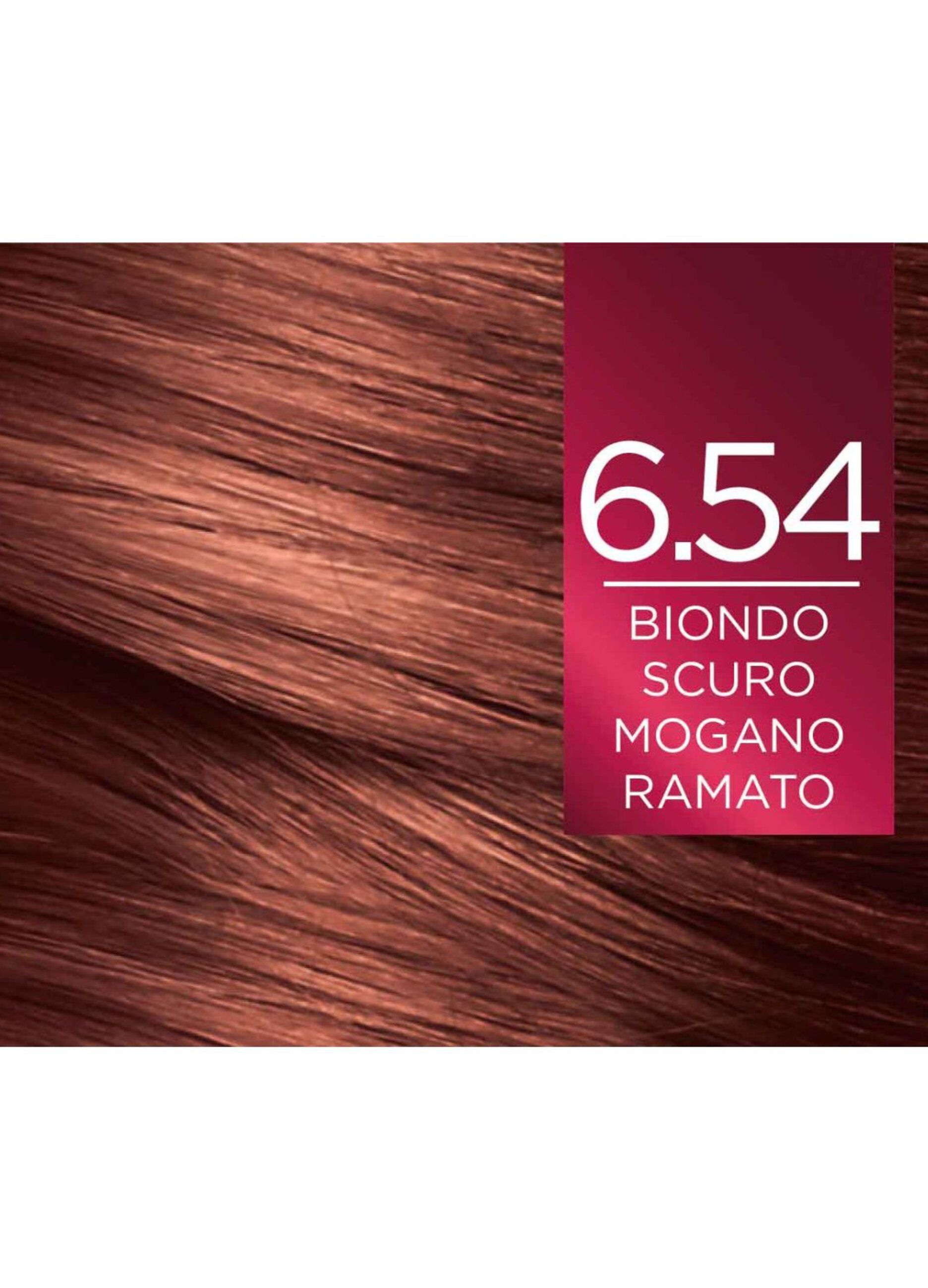 L'Oréal Paris Tinta Capelli Excellence, Copre i capelli bianchi, colore ricco, luminoso e a lunga durata, 6.54 Biondo Scuro Mogano Ramato._3