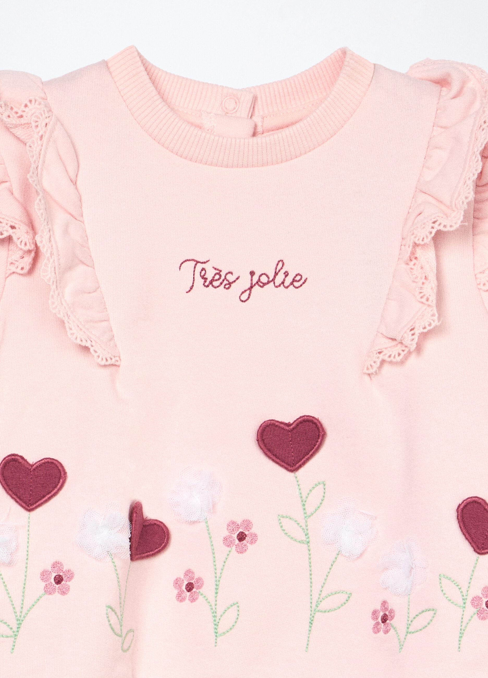 Jogging set in french terry di cotone stretch neonata_2