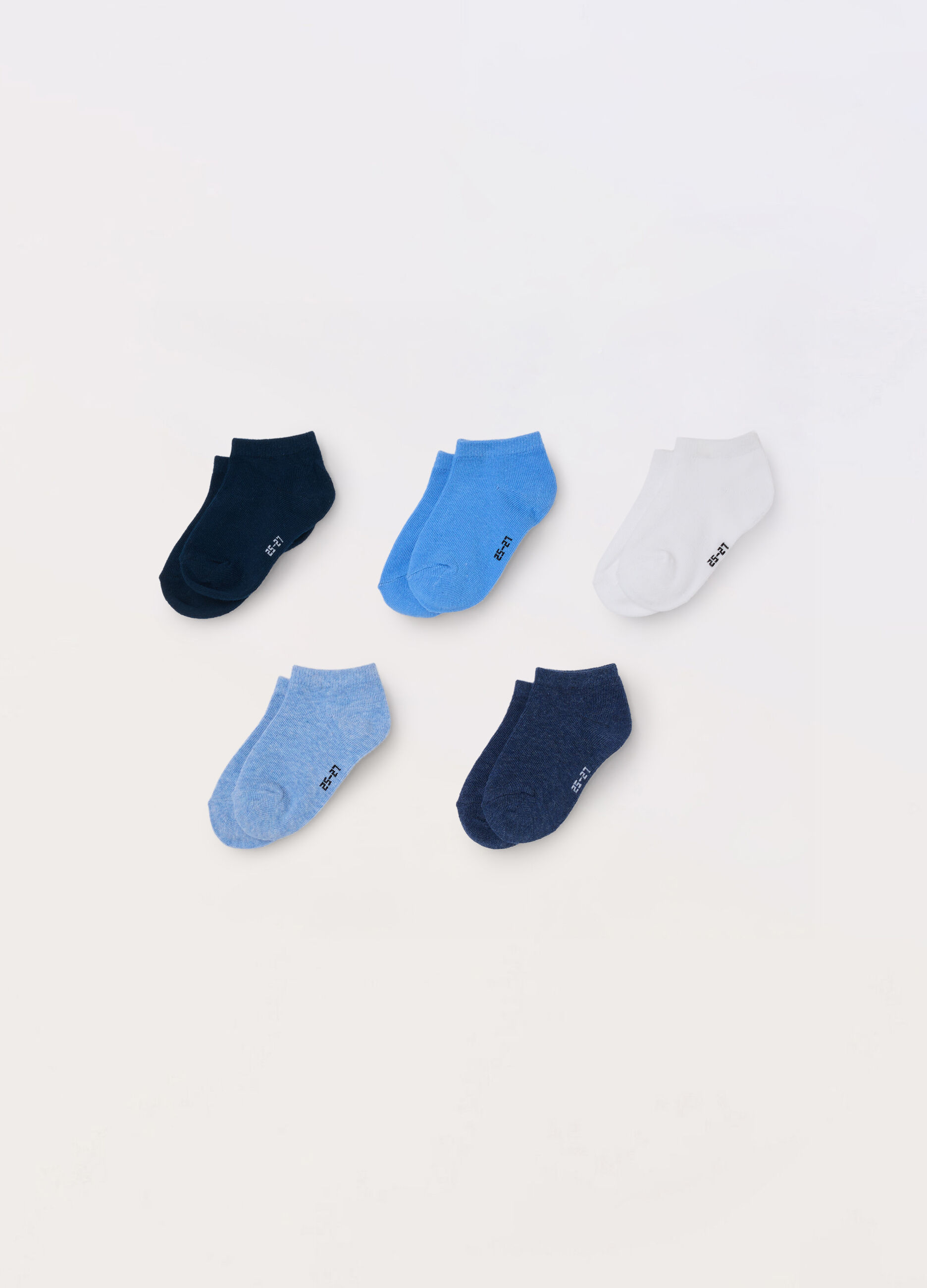 Pack 5 calze corte misto cotone _0