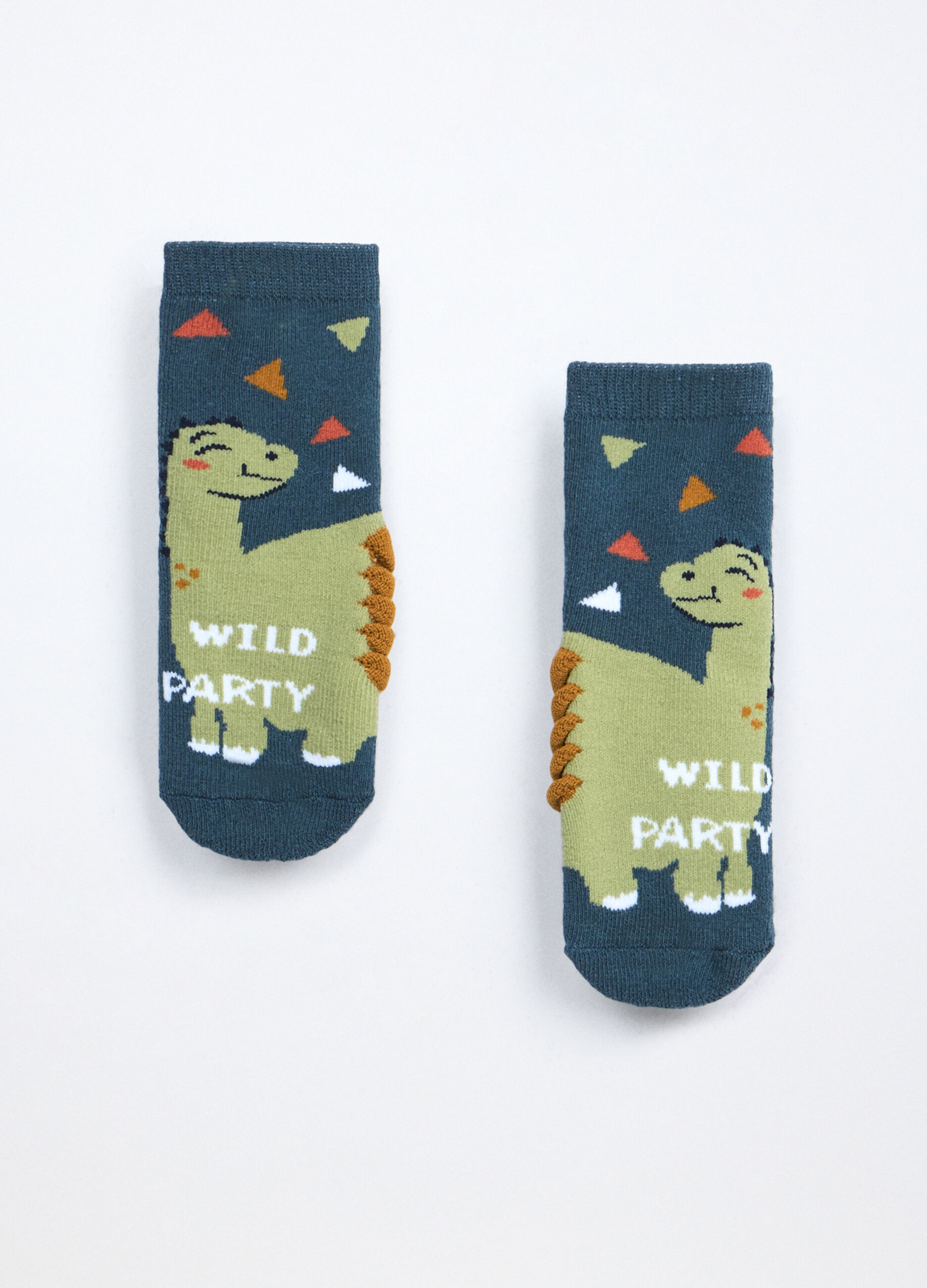 Calzini antiscivolo in spugna di misto cotone neonato_1