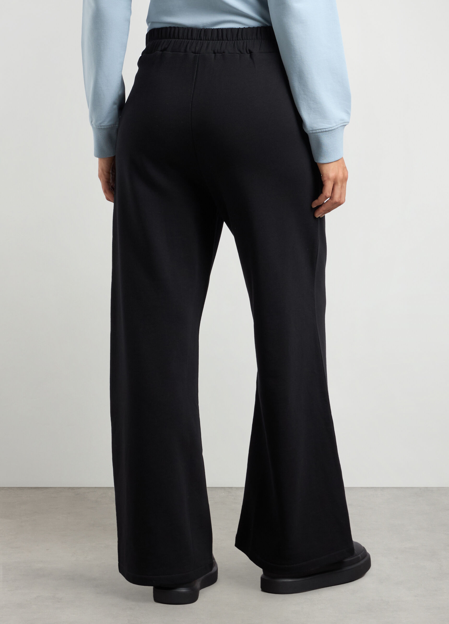 Jogger in french terry di puro cotone donna_1