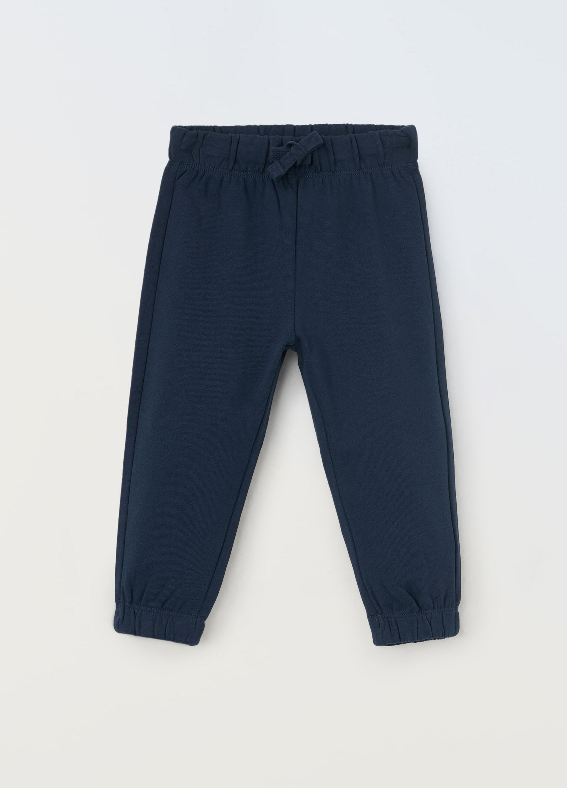 Jogger in puro cotone fleece neonato_0