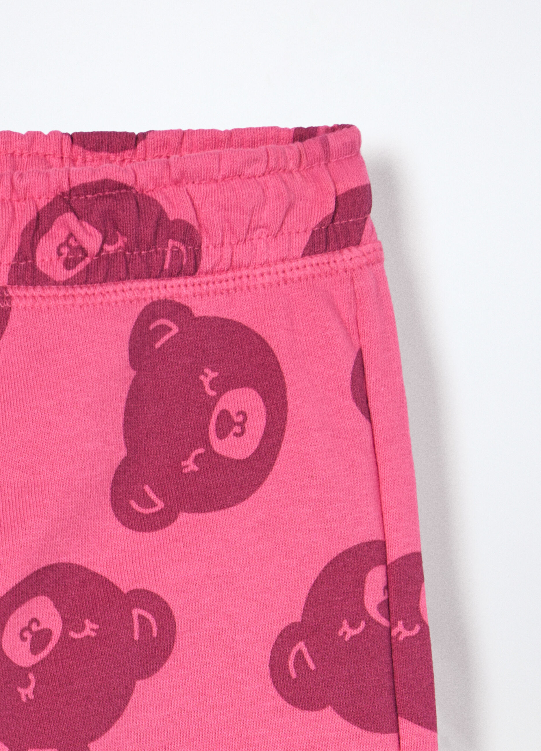 Jogger in french terry di puro cotone neonata_2