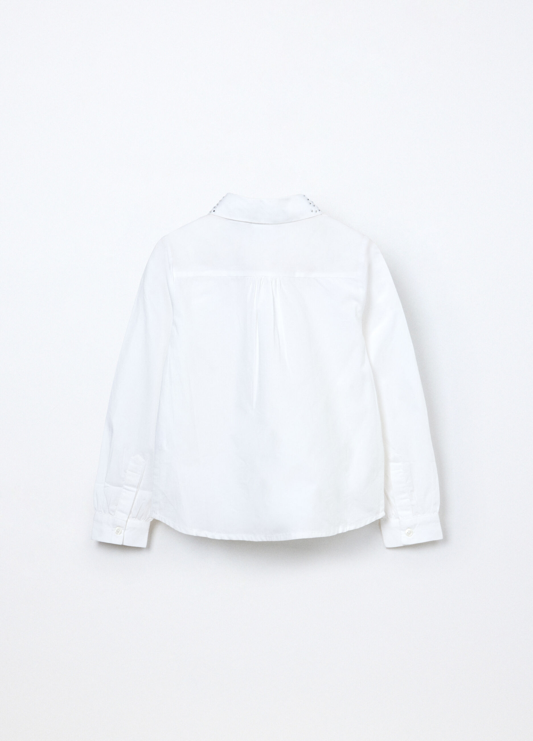 Camicia in popeline di puro cotone bambina_1