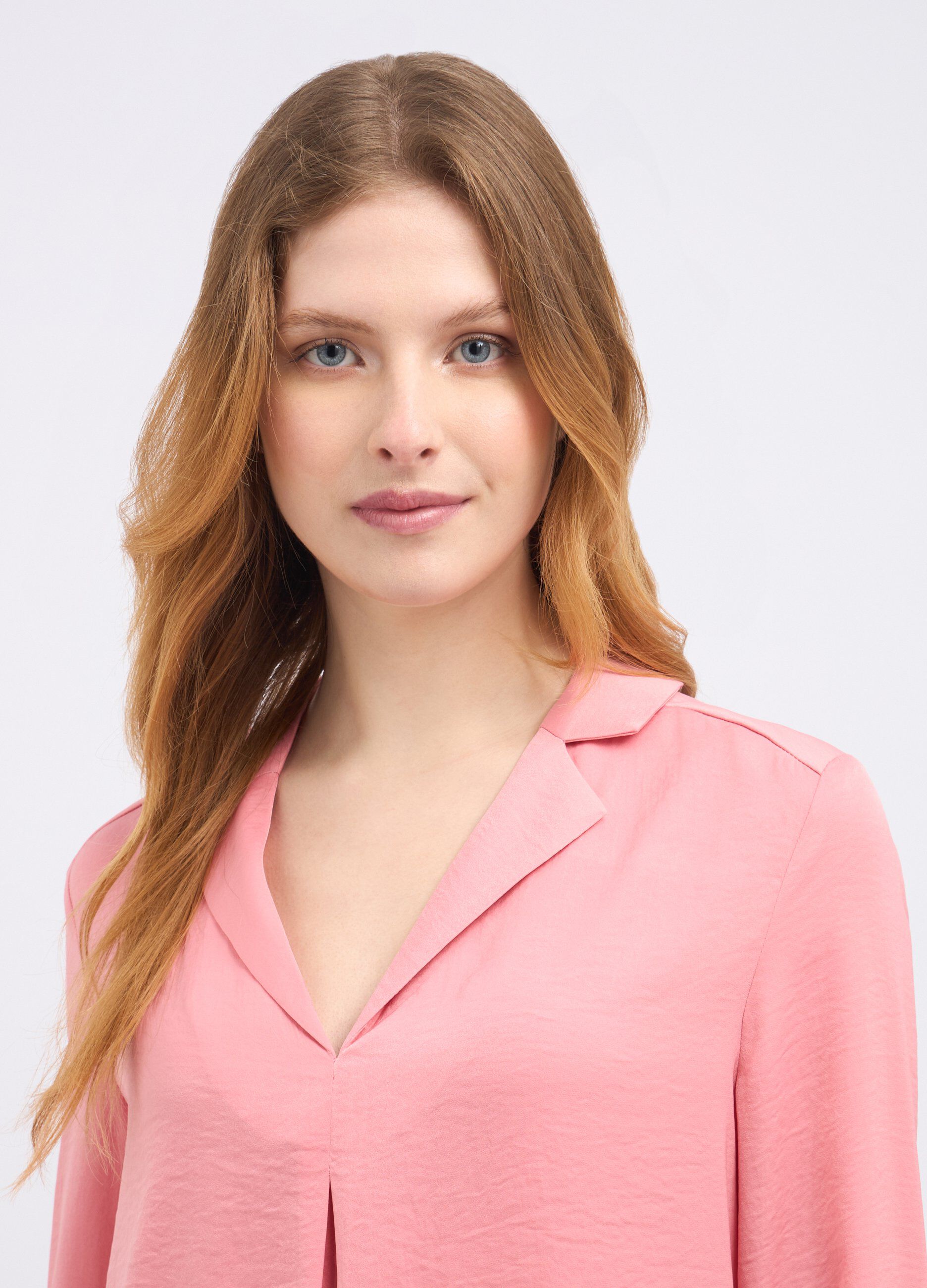Blusa con scollo revers donna_2