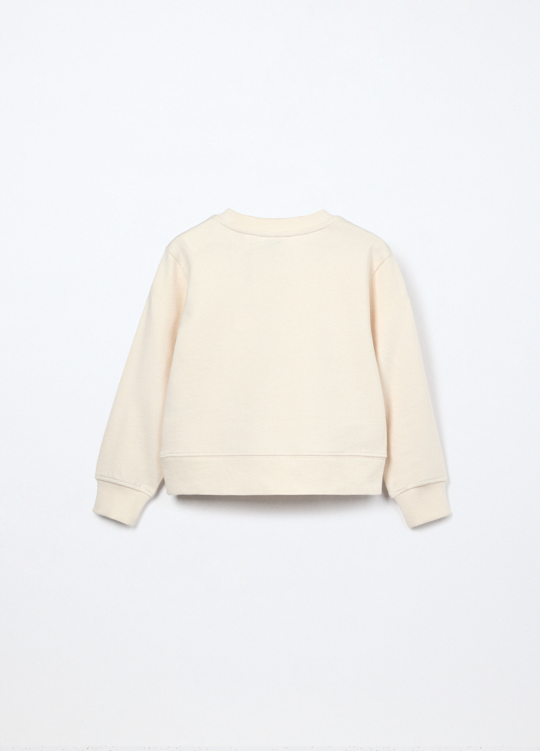 Felpa in french terry di puro cotone bambina_1
