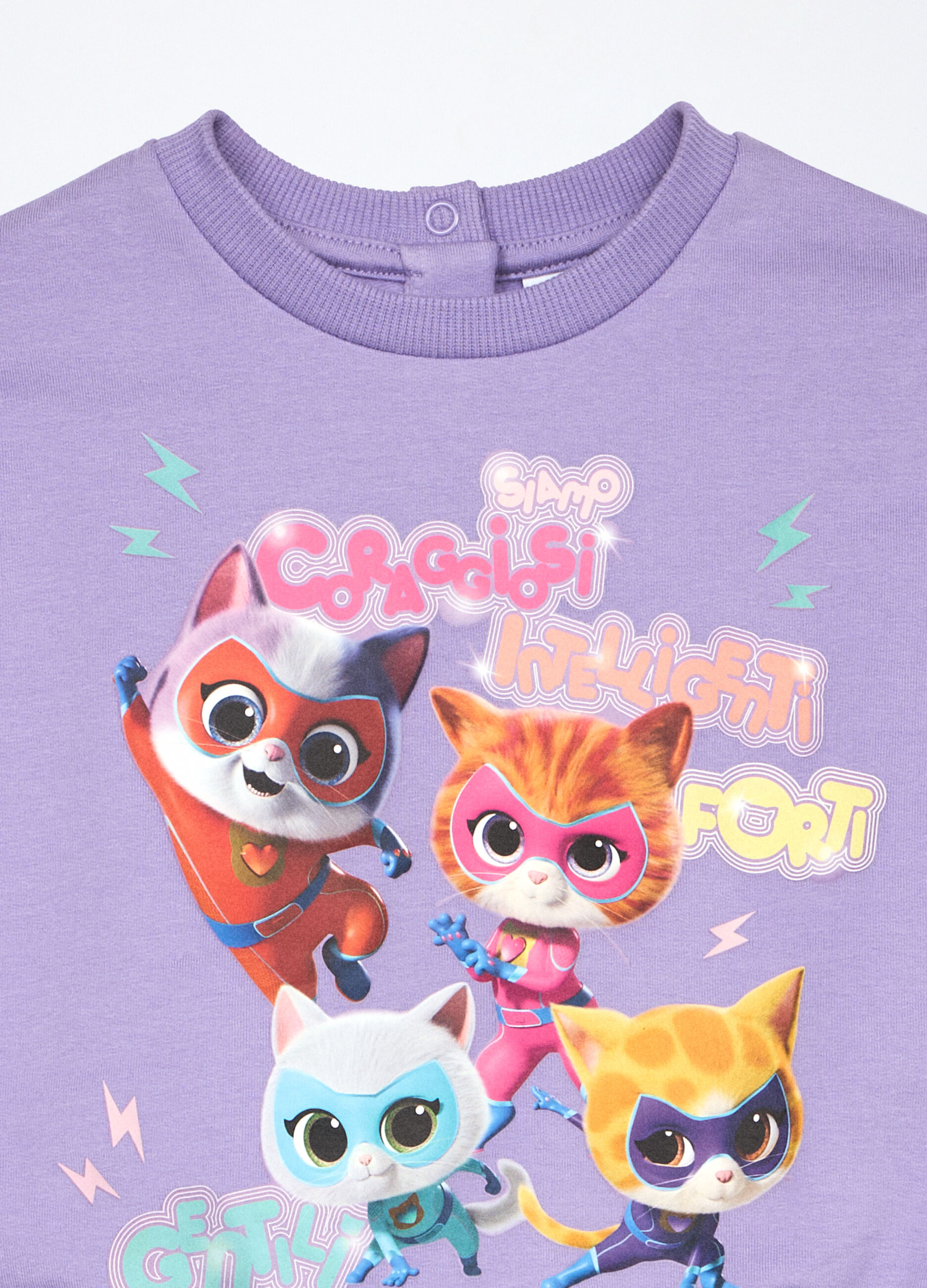 Jogging set in french terry di cotone stretch neonata_2