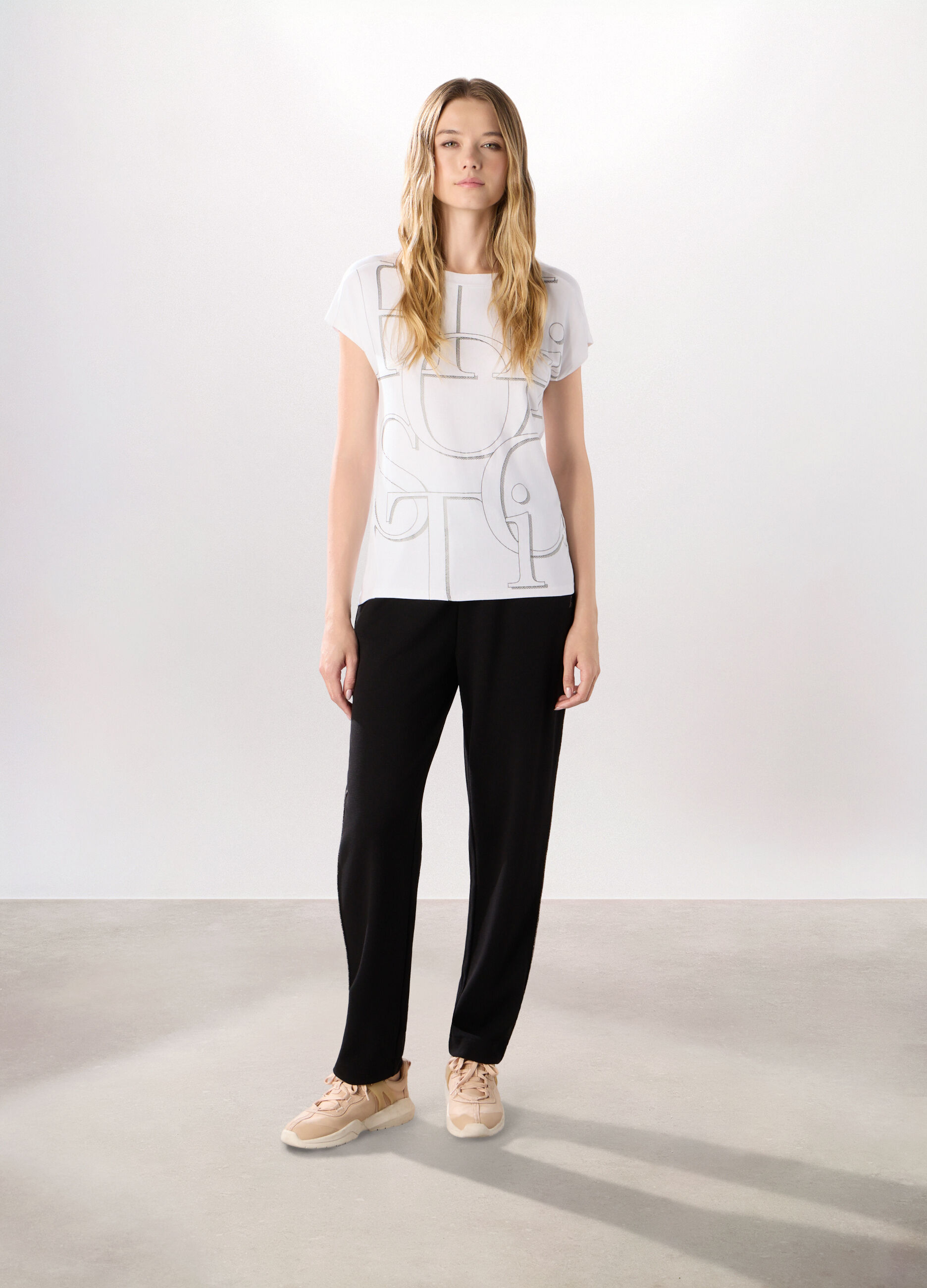 Jogger misto viscosa Piquet Holistic Fitness donna_0