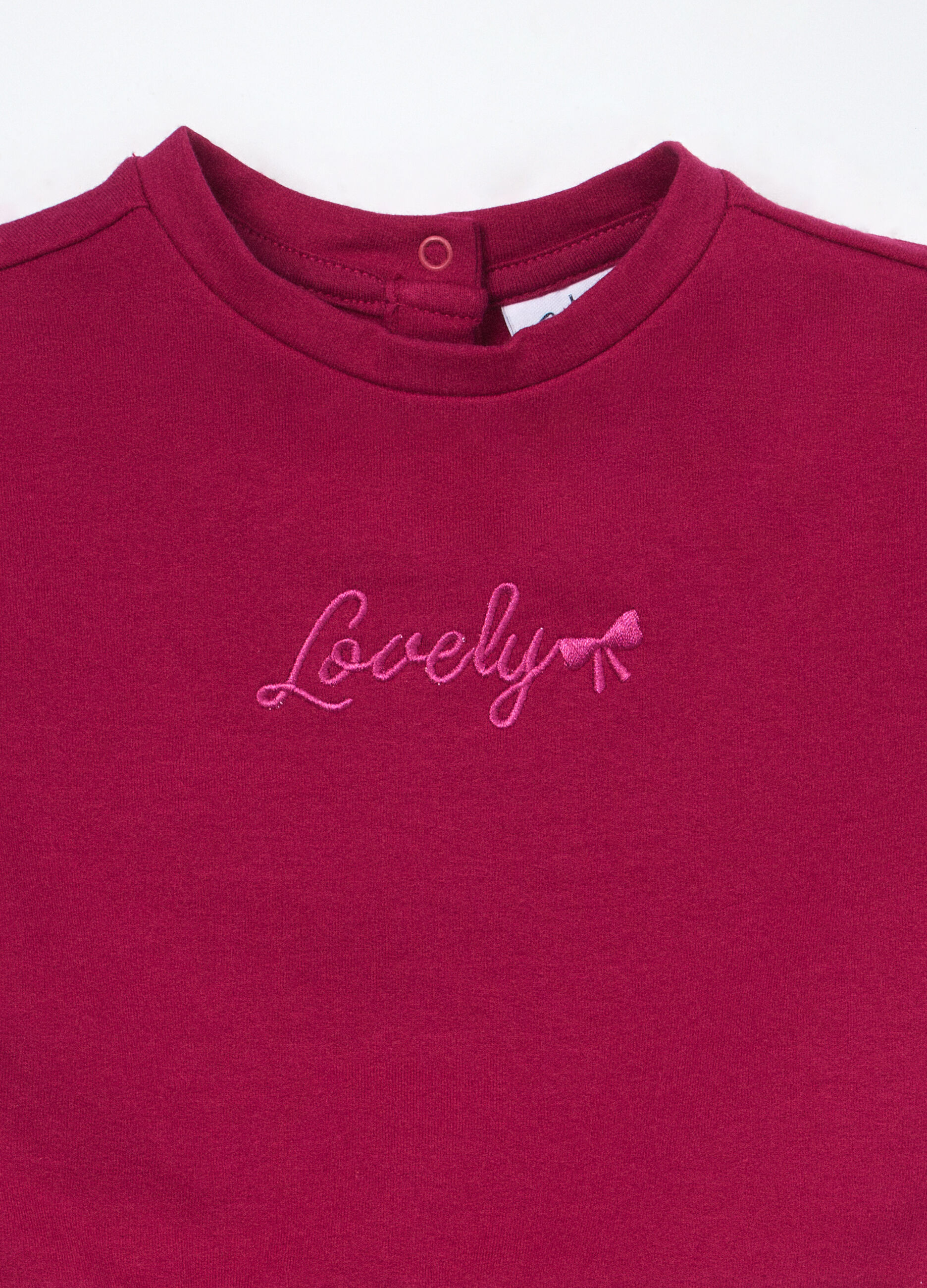 Felpa in french terry di cotone stretch neonata_2