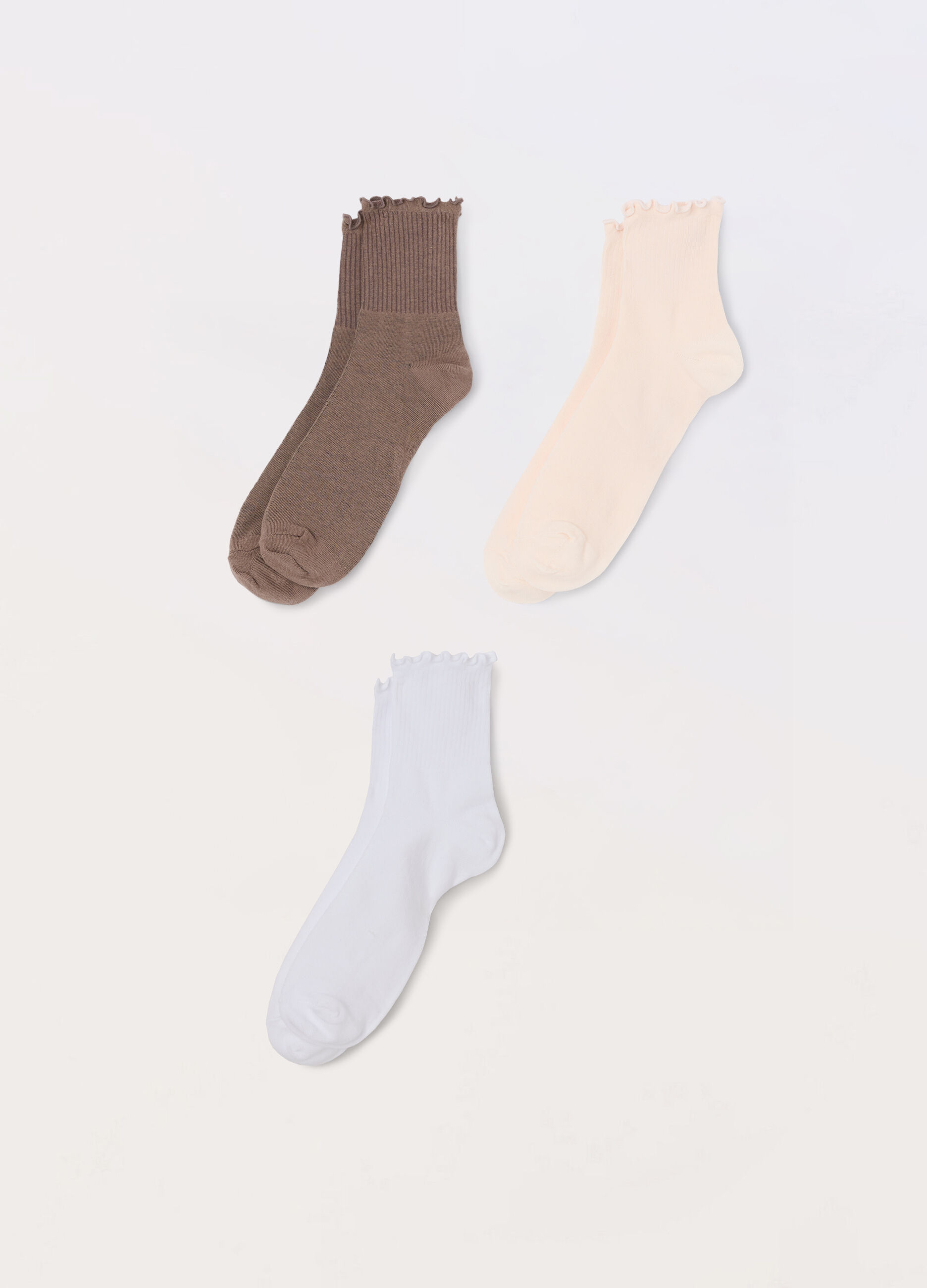 Pack 3 calze lunghe misto cotone donna_0