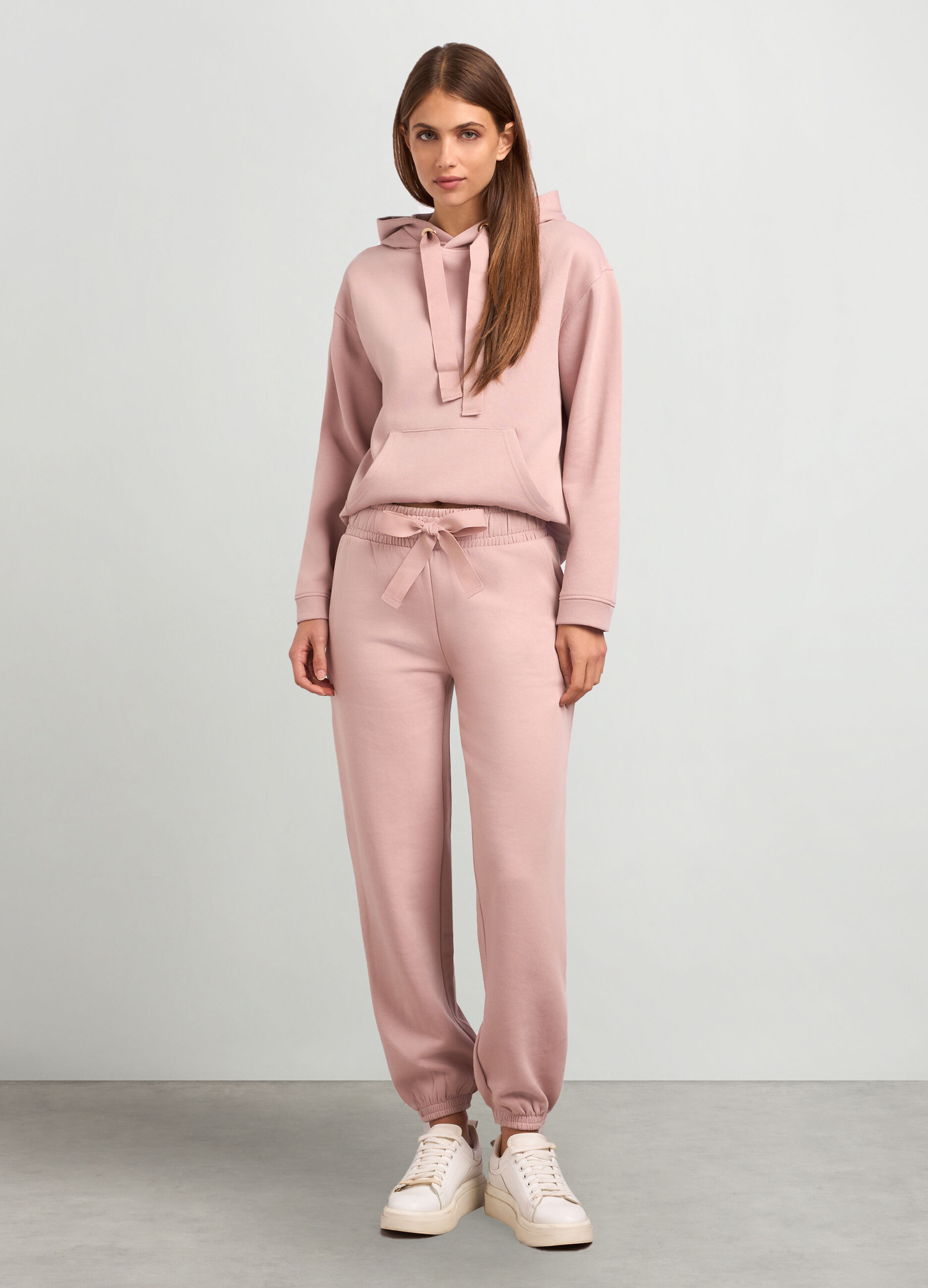 Joggers in felpa di puro cotone donna_0