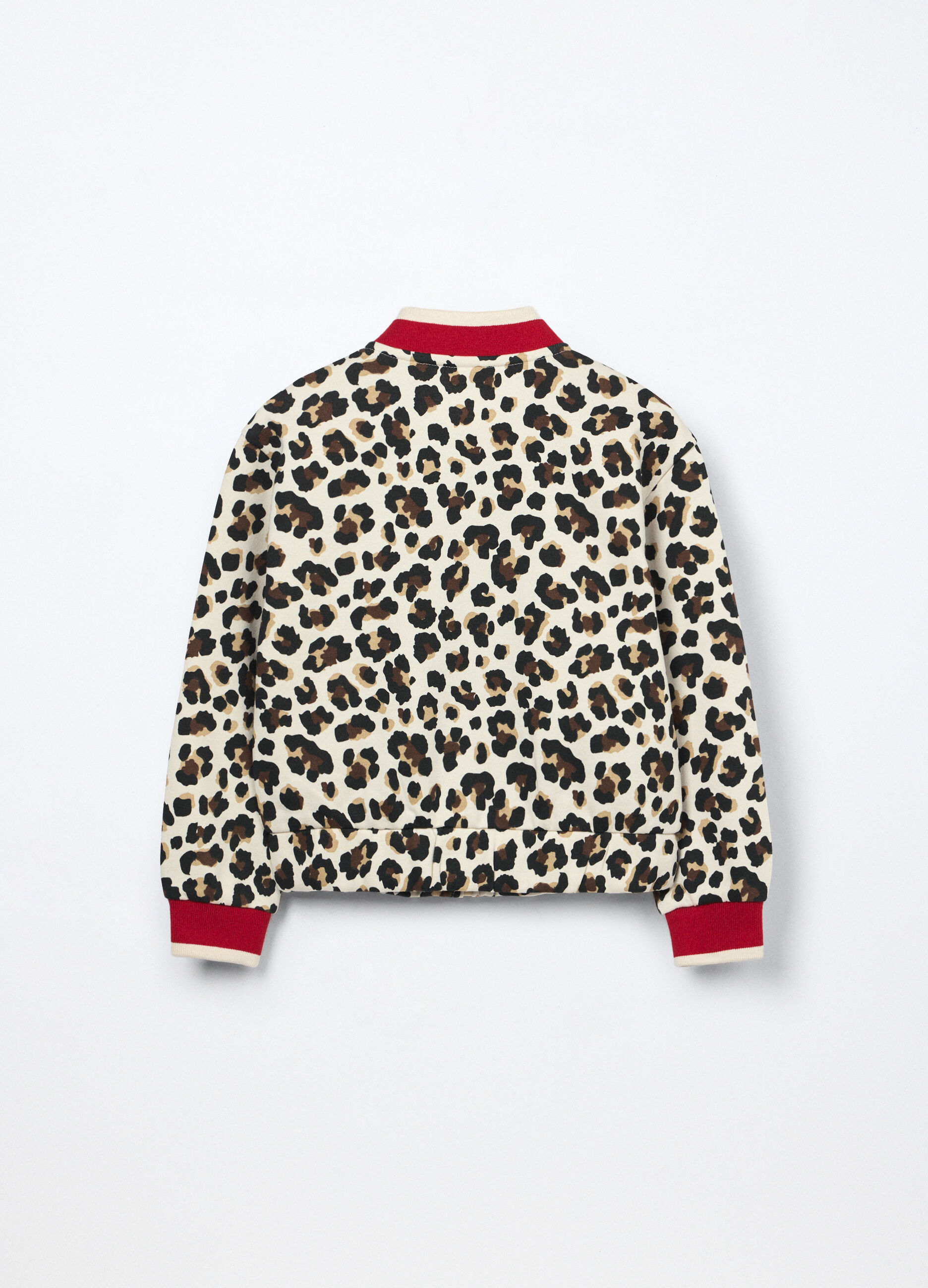 Felpa animalier misto cotone bambina_1
