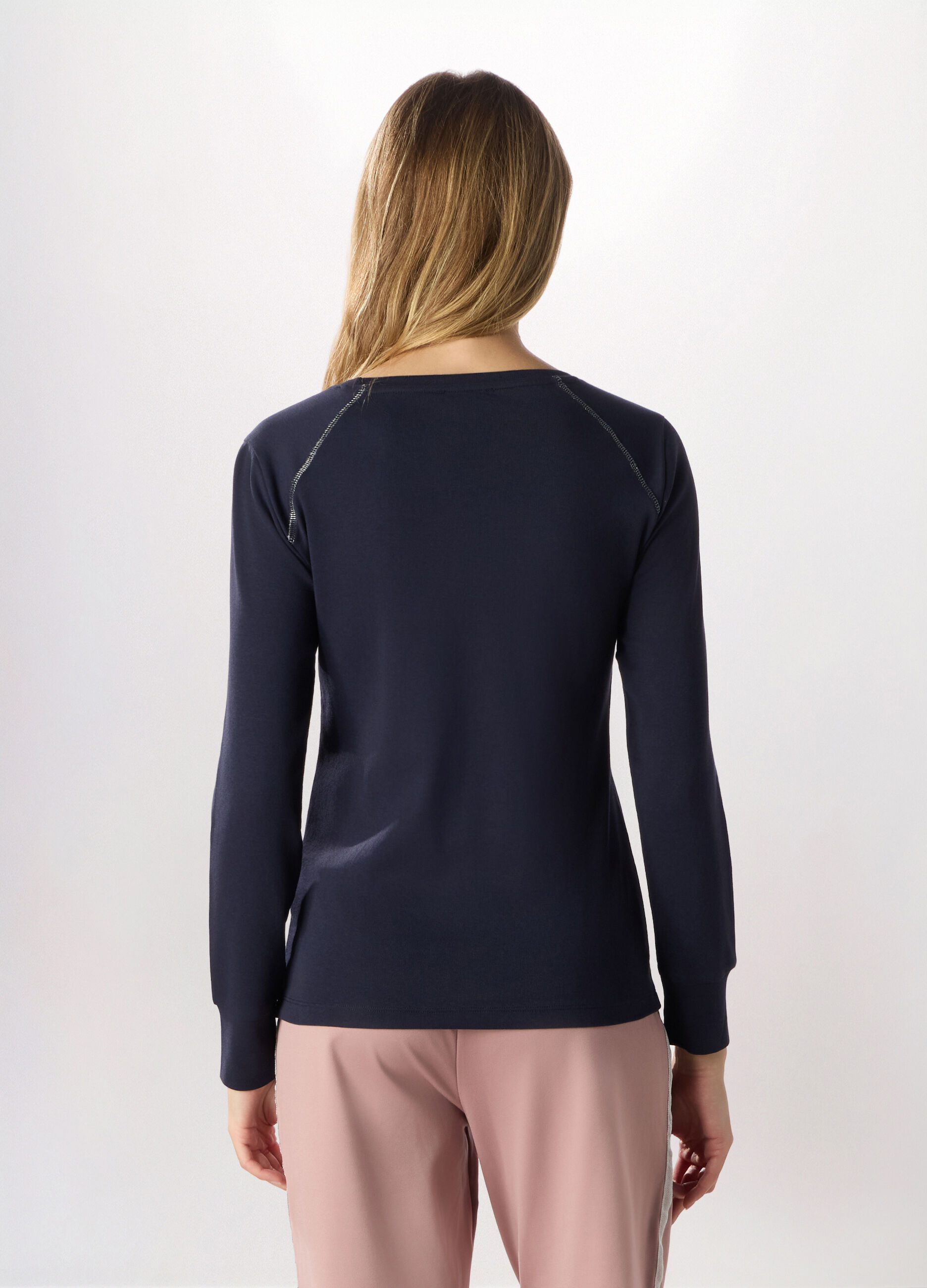 T-shirt in cotone stretch Holistic fitness donna_1