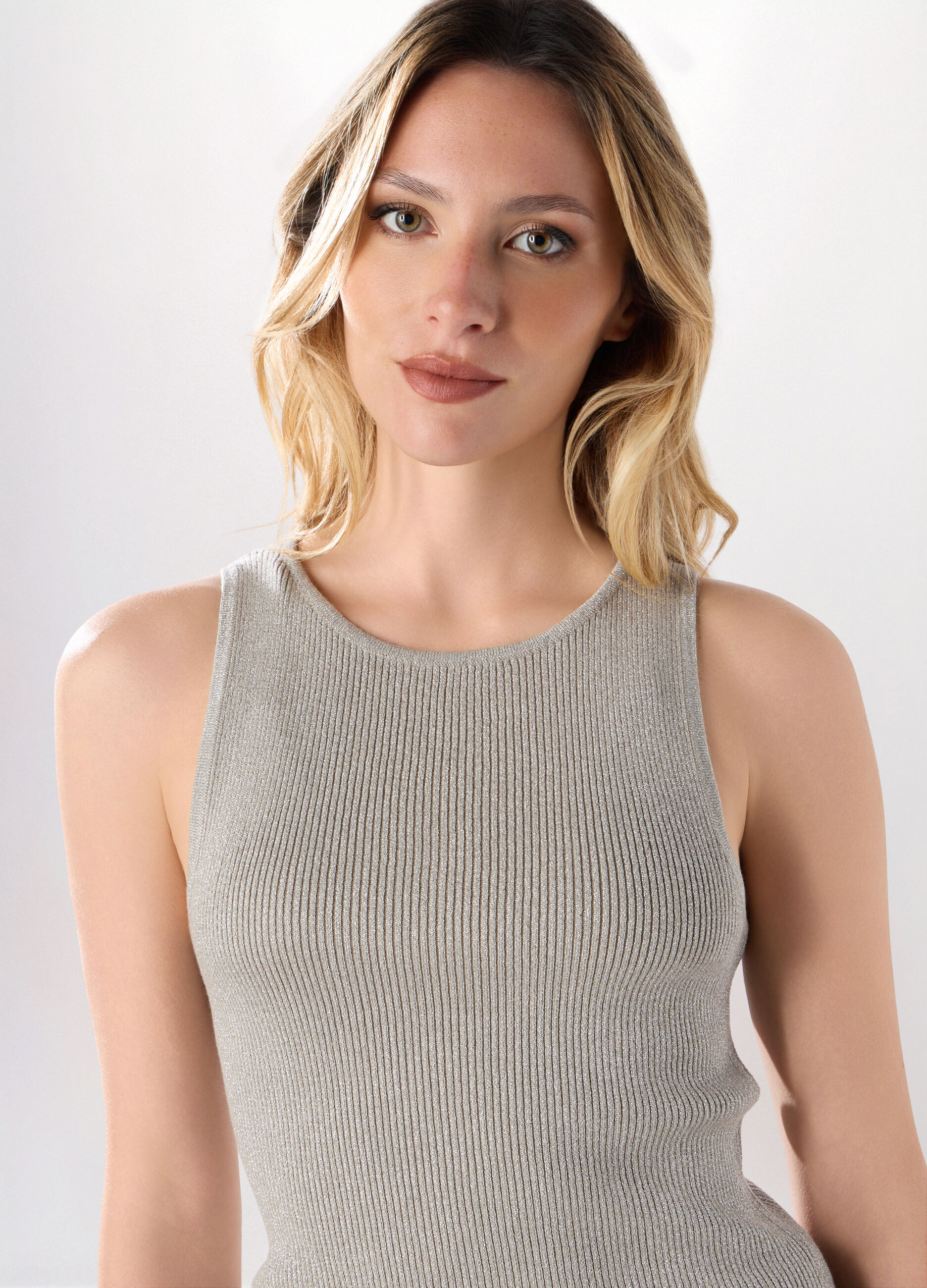 Top tricot misto viscosa donna_2