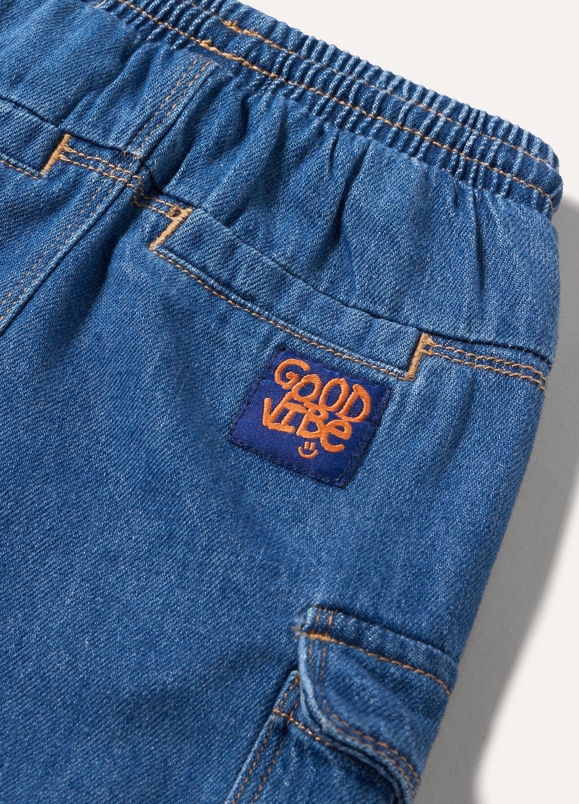 Jogger in denim neonato_1