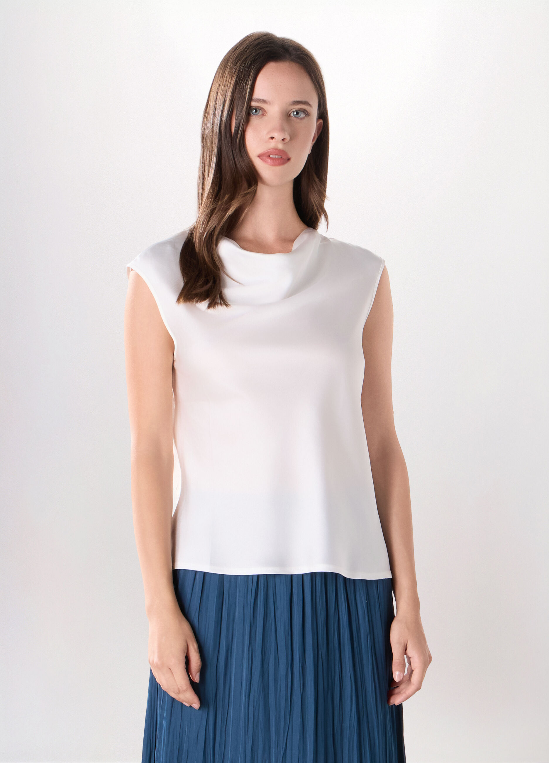 Blusa in raso donna_0
