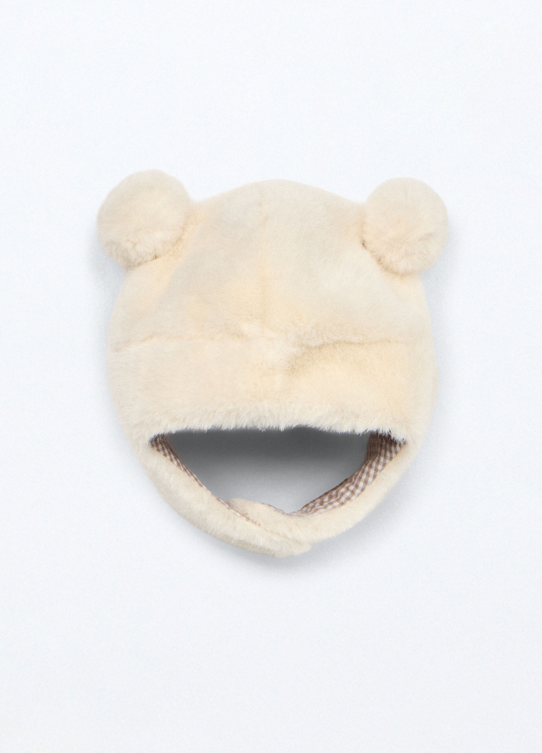 Berretto in eco fur neonato_1