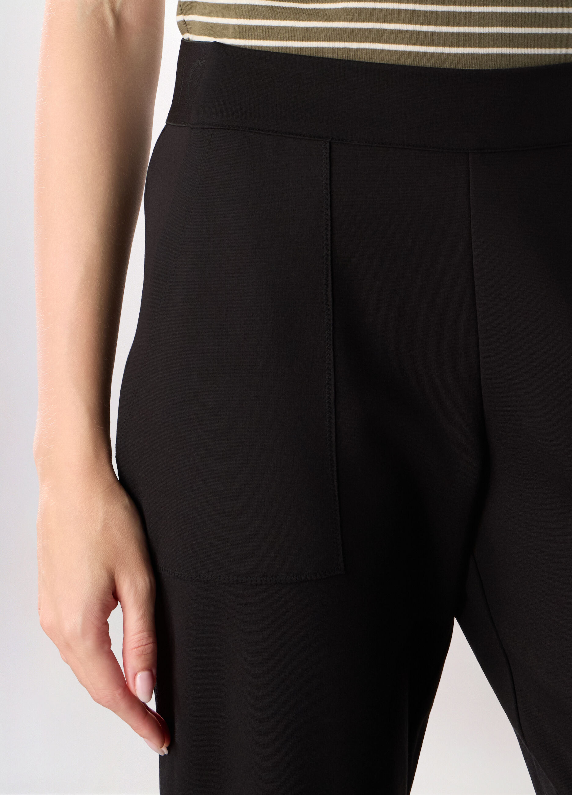 Jogger in jersey stretch misto viscosa donna_2