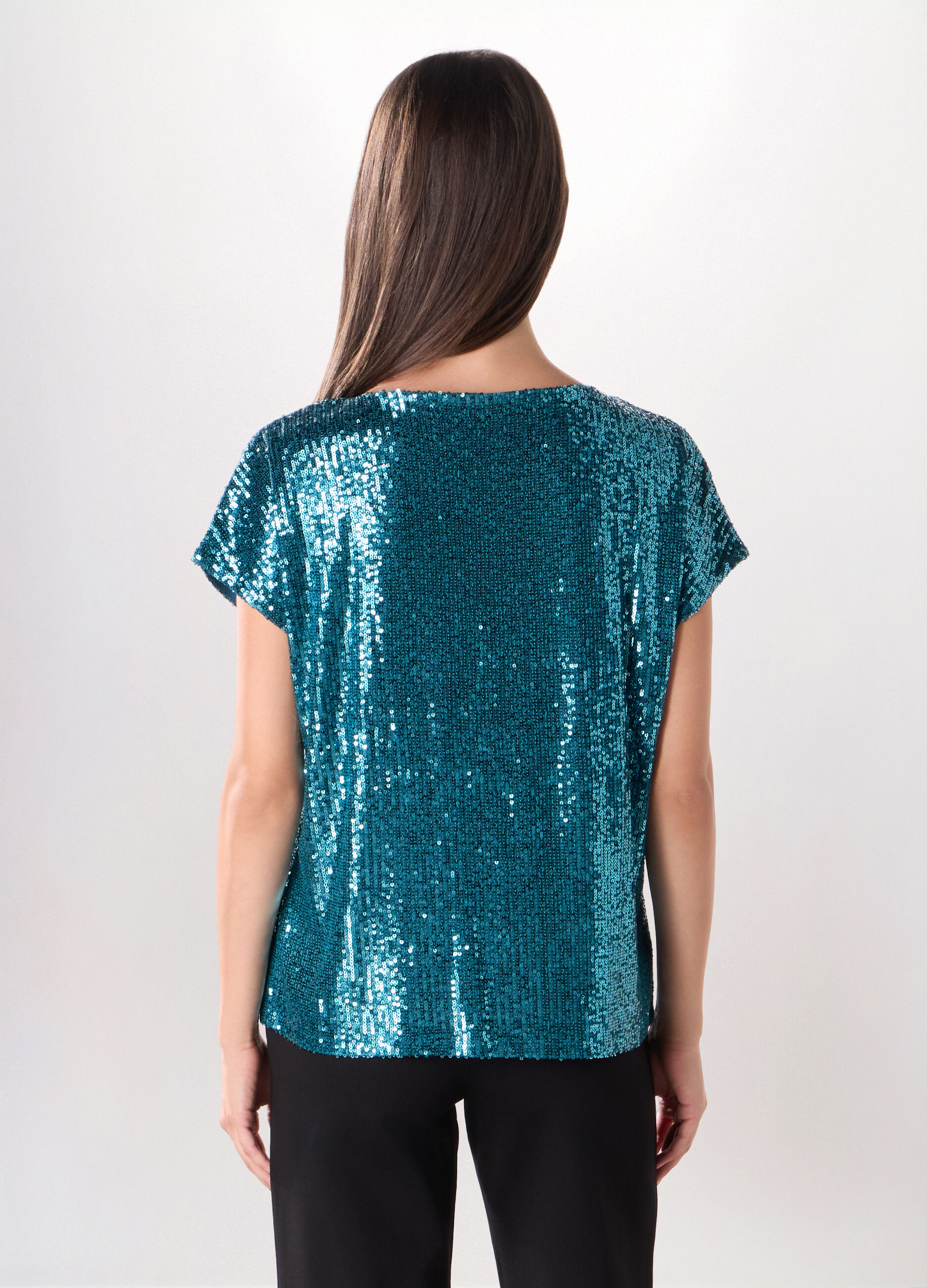 Top con paillettes donna_1