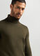 Maglione collo alto maglia rasata uomo_2