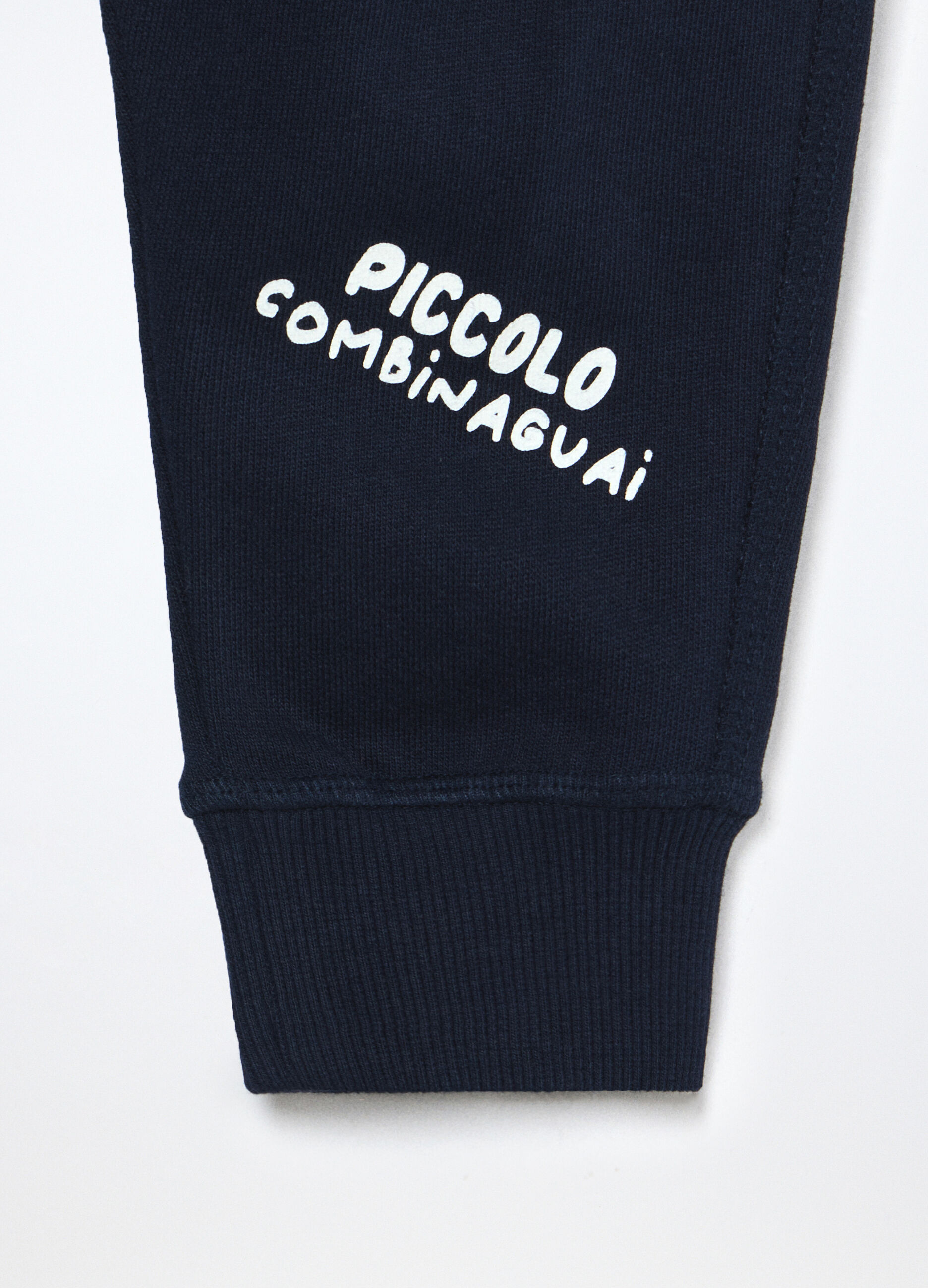 Jogger in french terry di puro cotone neonato_2