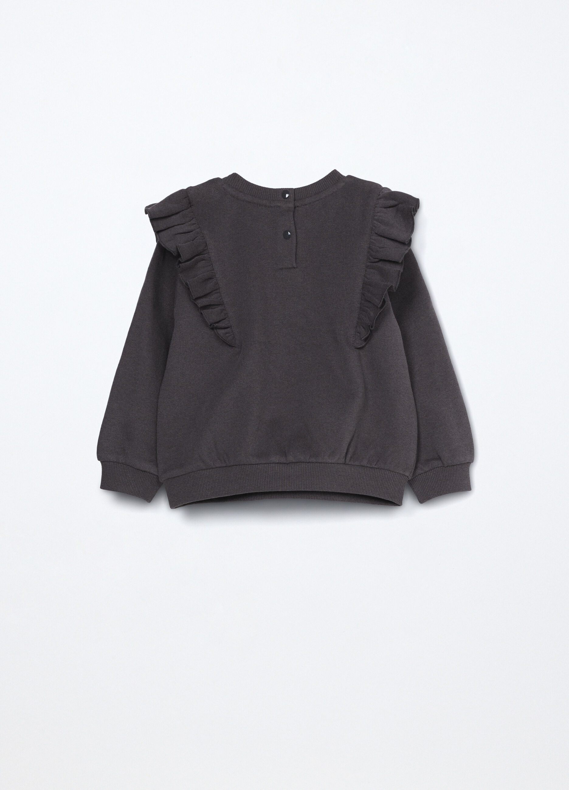 Felpa in puro cotone fleece neonata_1