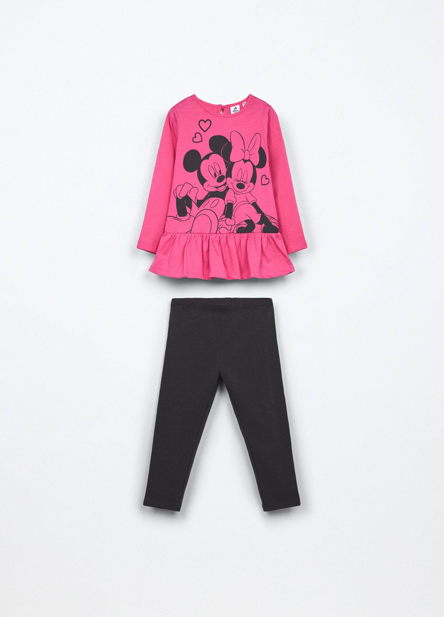 Jogging set in jersey di puro cotone neonata_0