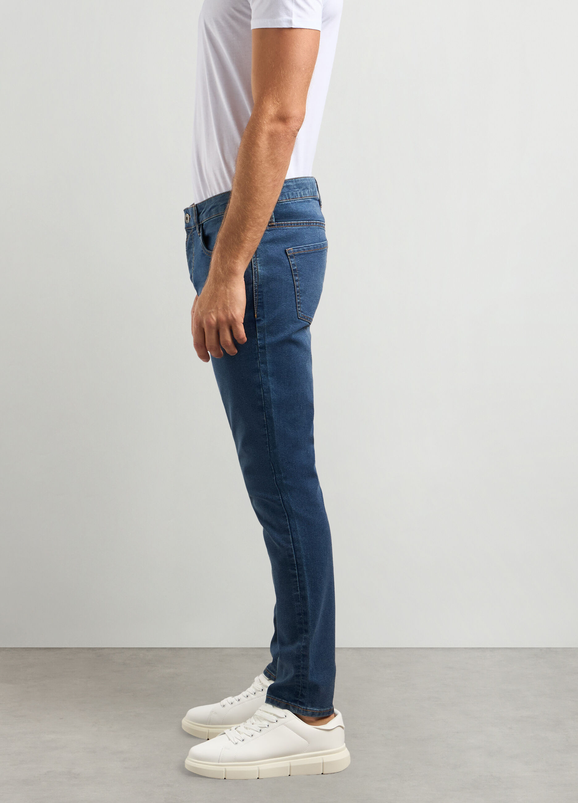 Jeans skinny fit in cotone stretch uomo_2