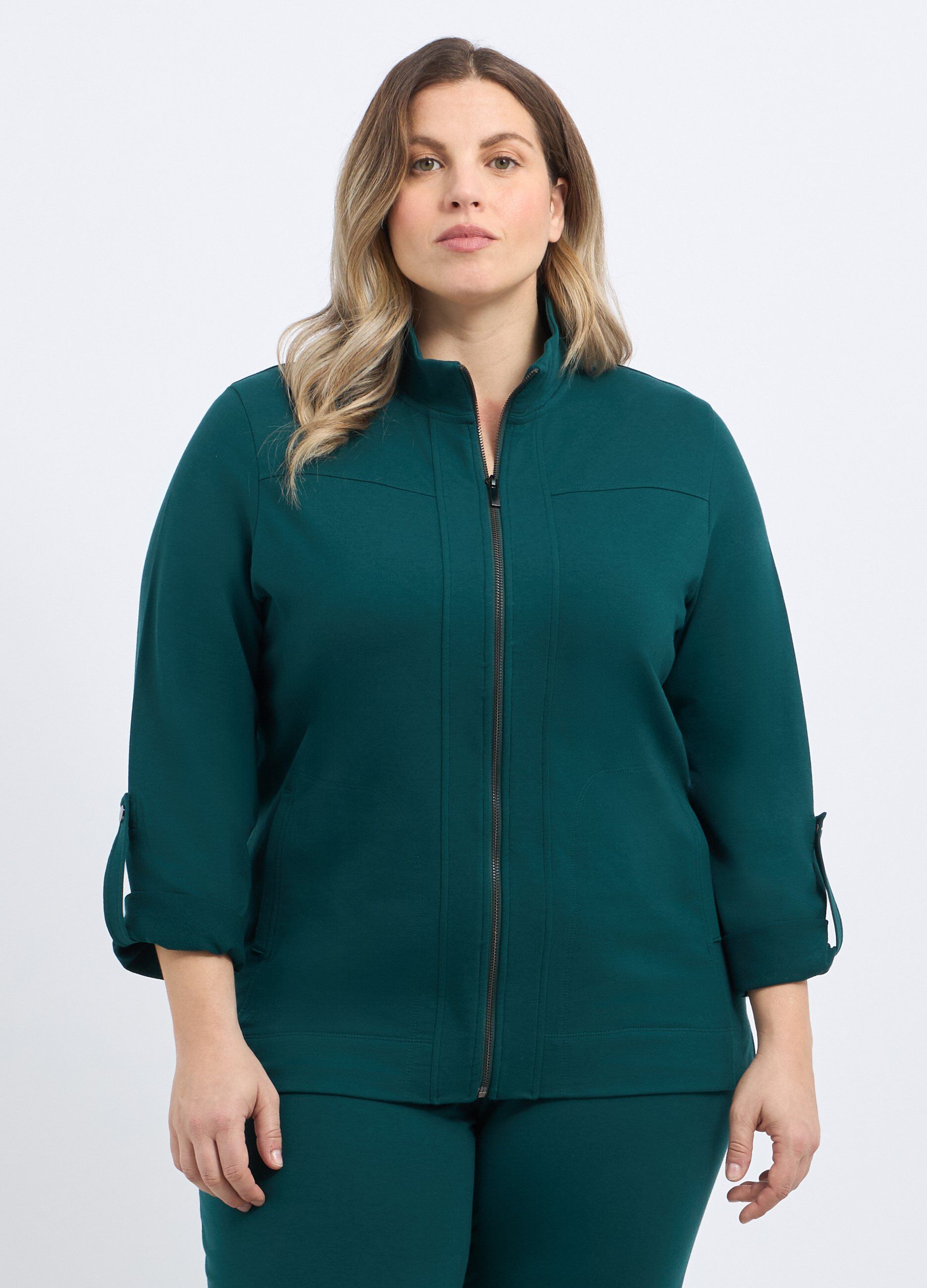 Felpa fitness in misto cotone donna curvy_0
