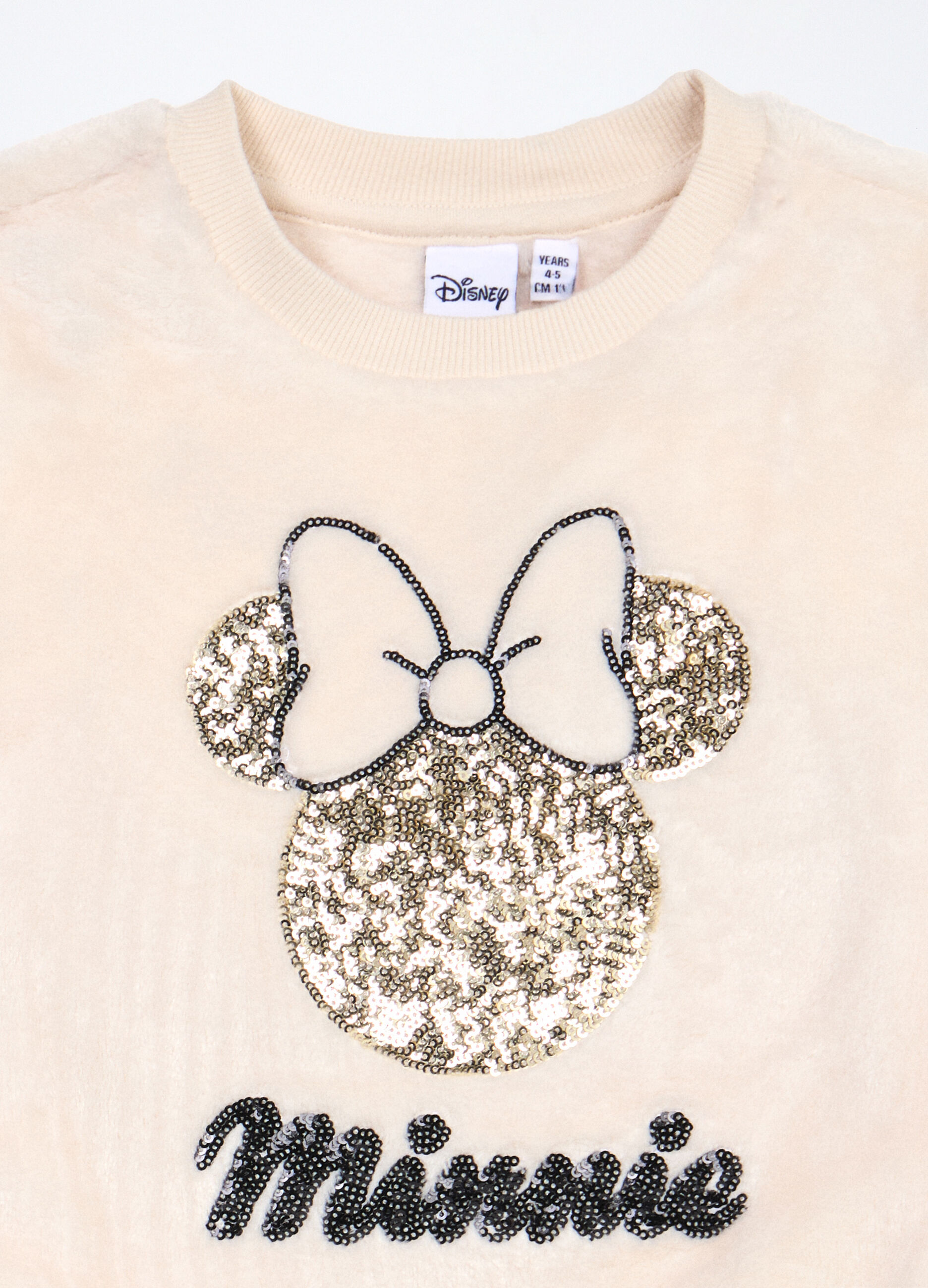 Felpa in pile con paillettes bambina_2