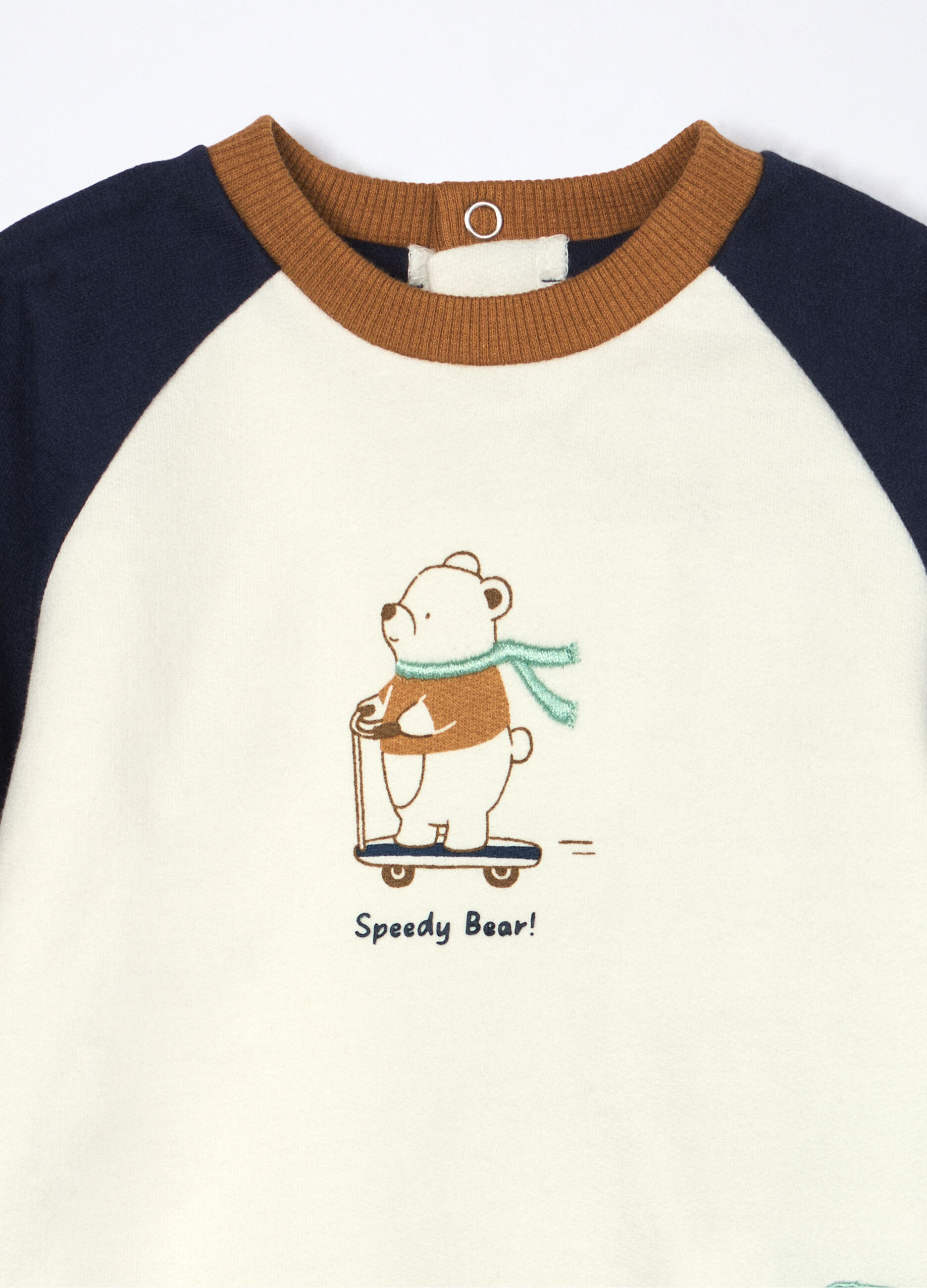 Jogging set in puro cotone fleece neonato_2